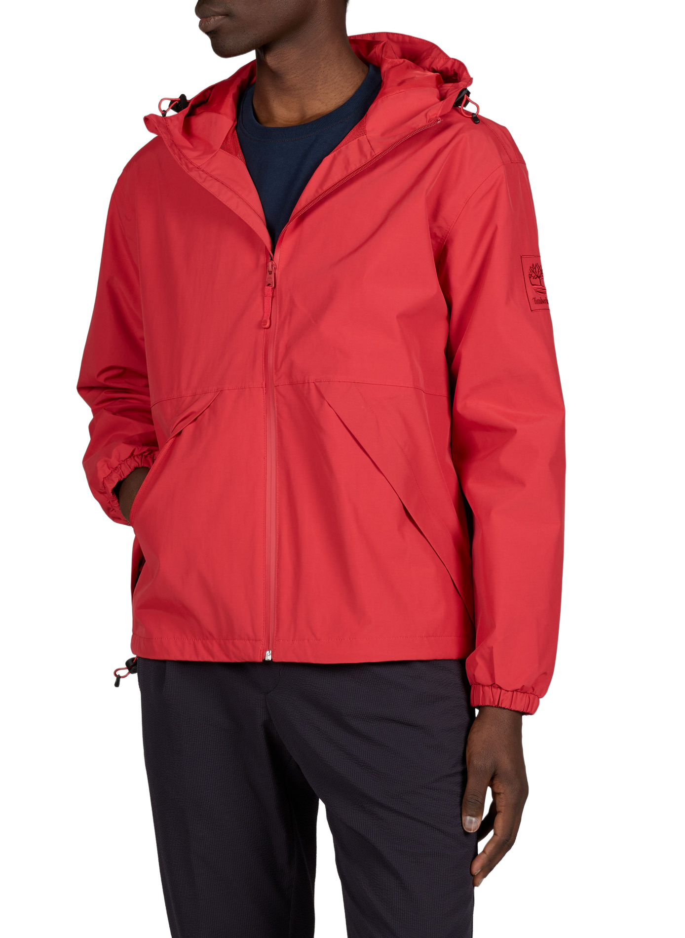 Plain hooded jacket TIMBERLAND Red