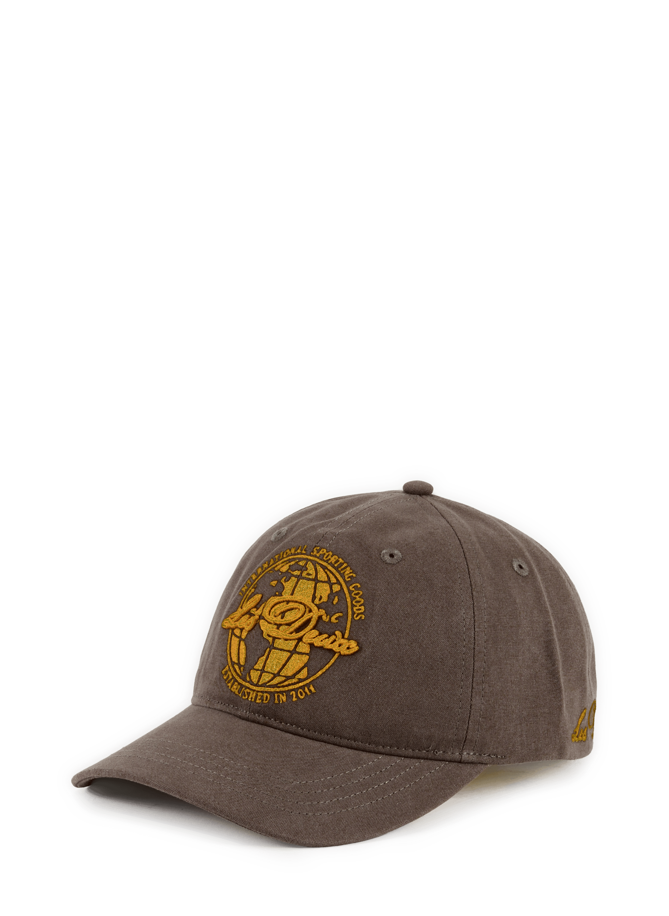 Cotton baseball cap with embroidered logo  LES DEUX Grey