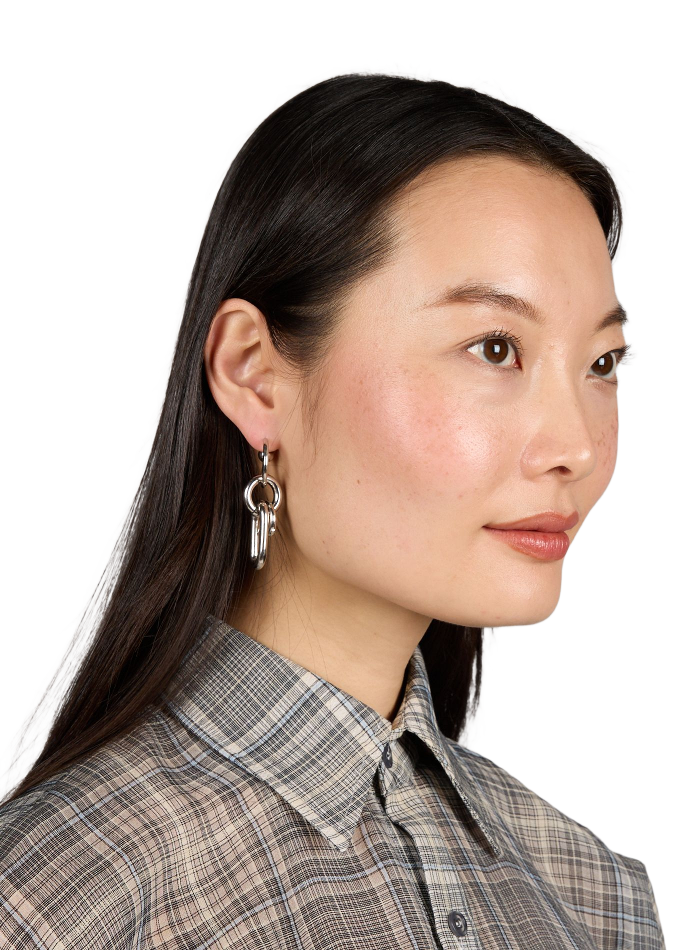 Troy earrings in brass JUSTINE CLENQUET Silver