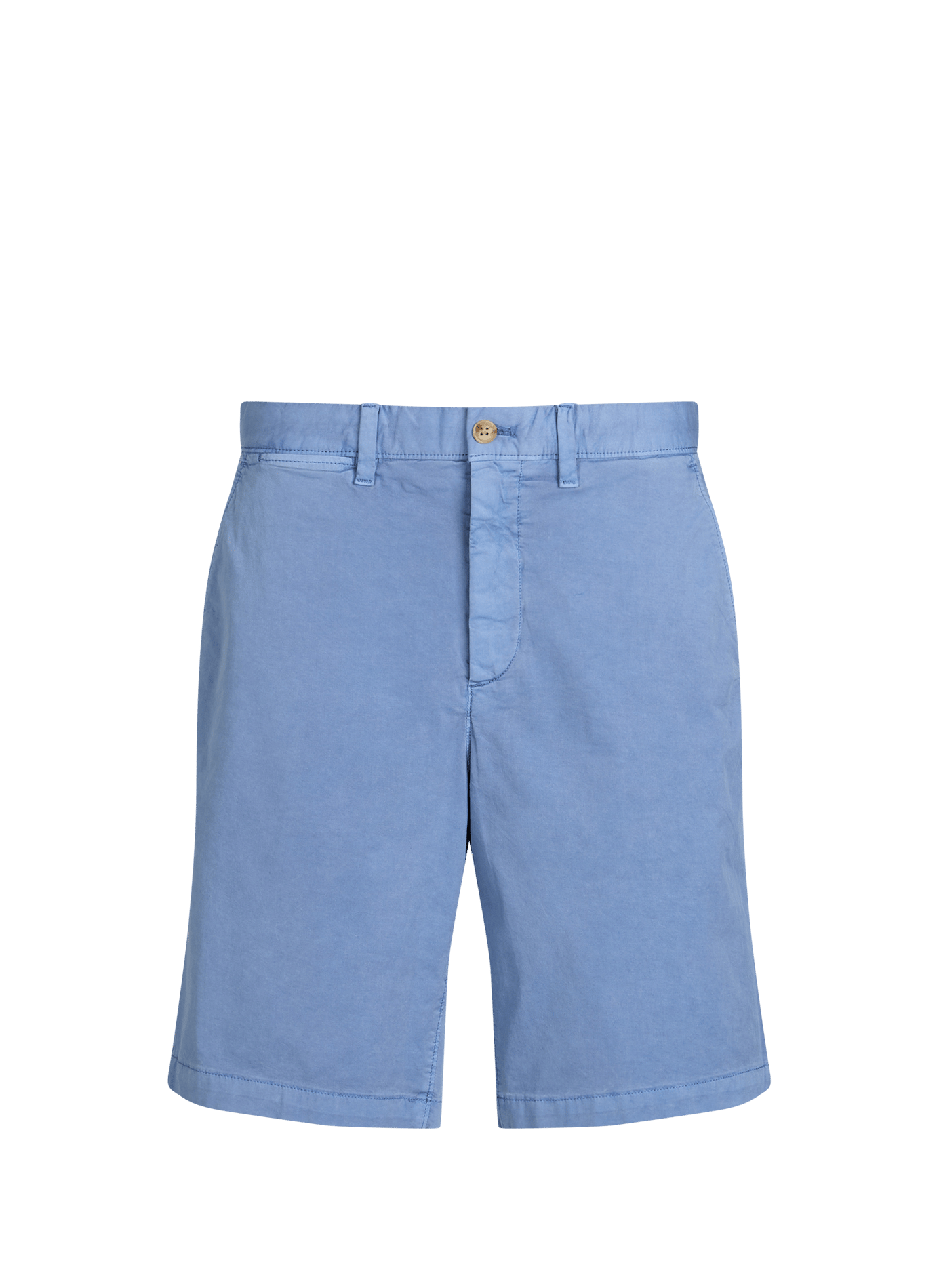 Short in blended cotton  Faded denim
