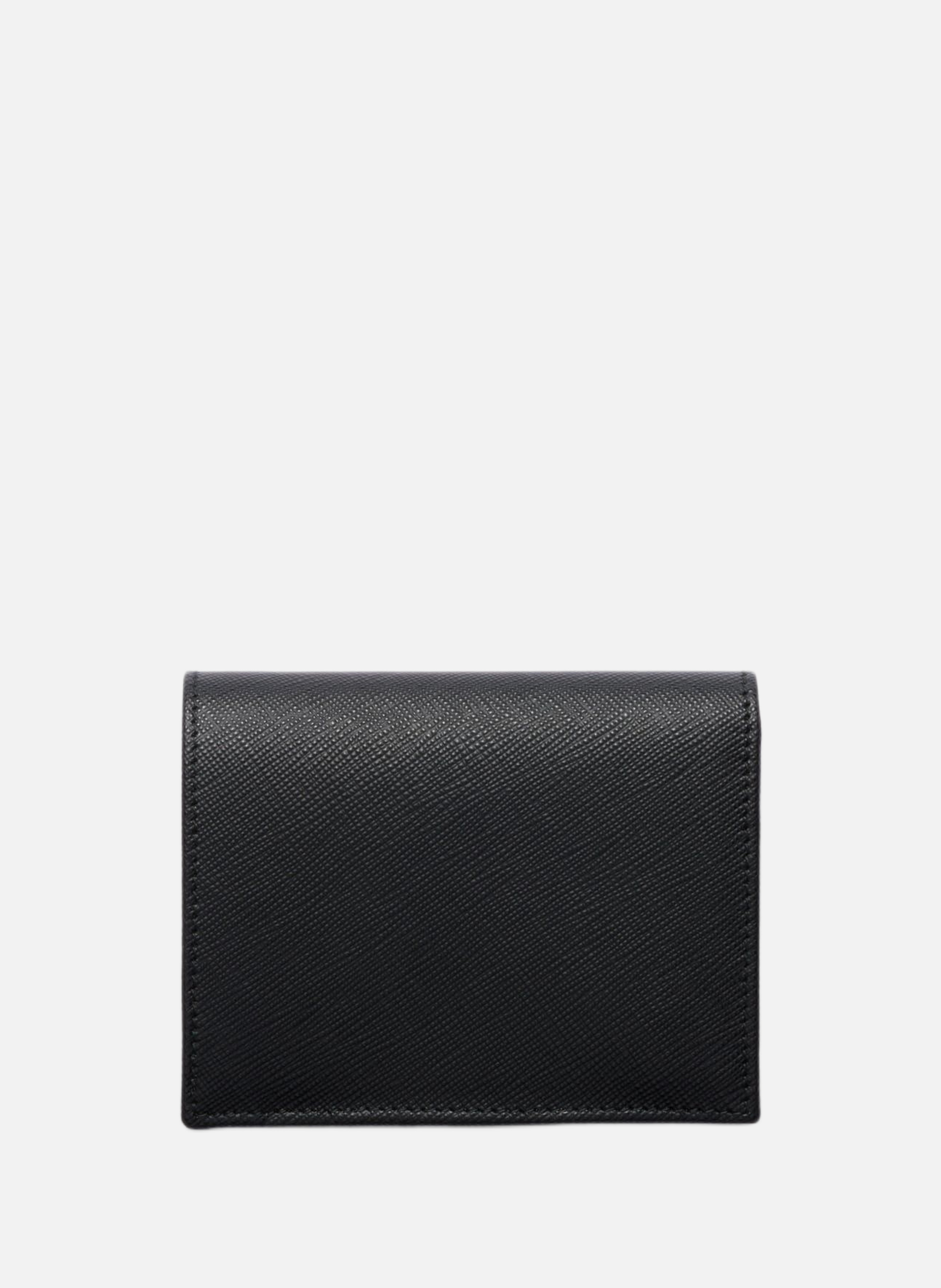 Portefeuille en cuir PRADA Noir