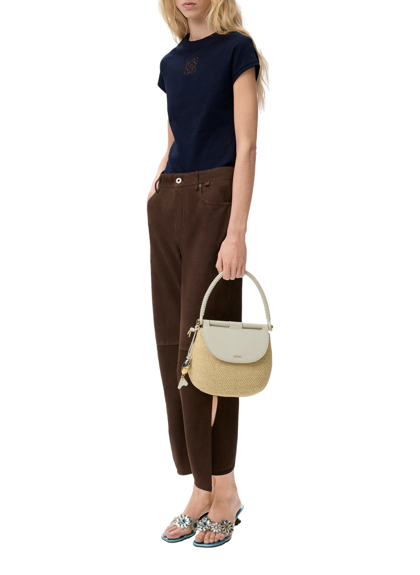 Fitted cotton T-shirt LOEWE Blue