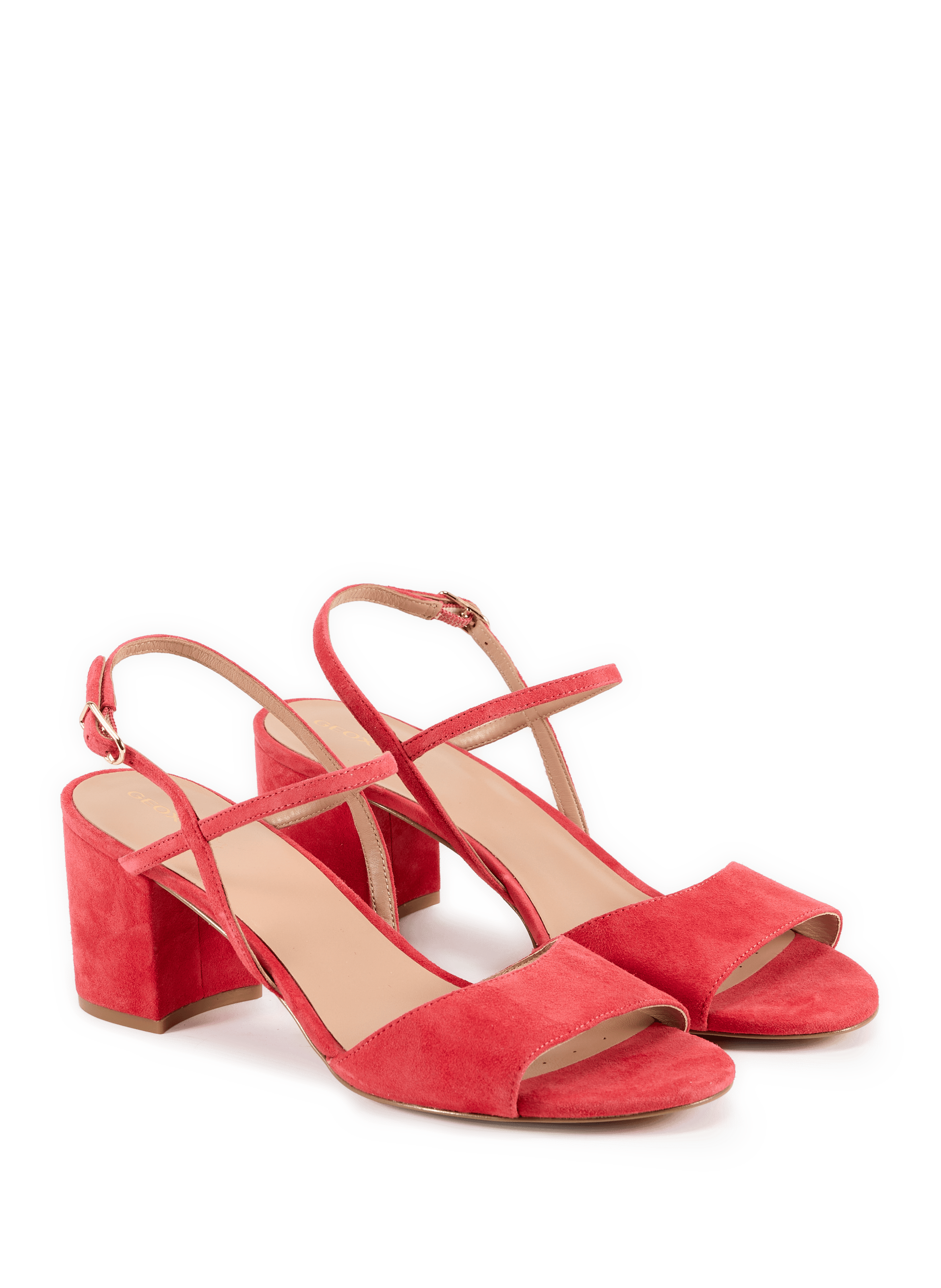 Virnilisa suede high heel sandals GEOX Red