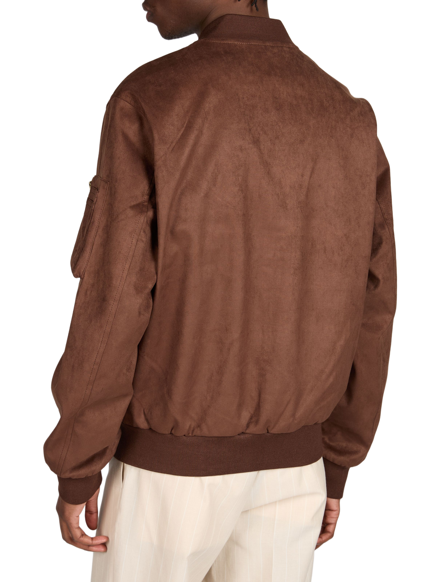 Oversized suede bomber BOMBERS ORIGINAL Brown