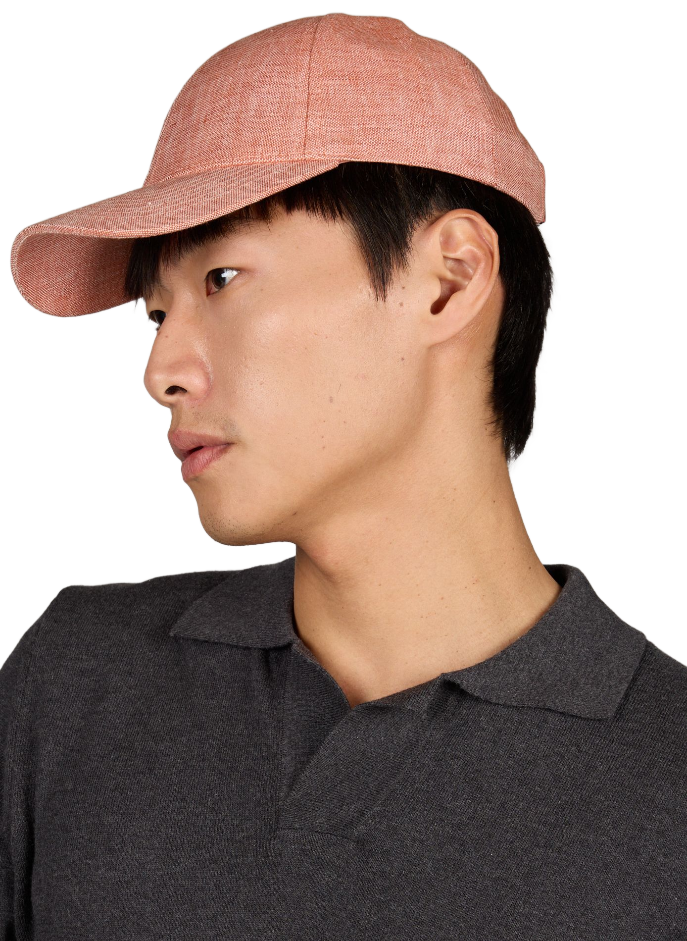 Linen baseball cap VARSITY Orange