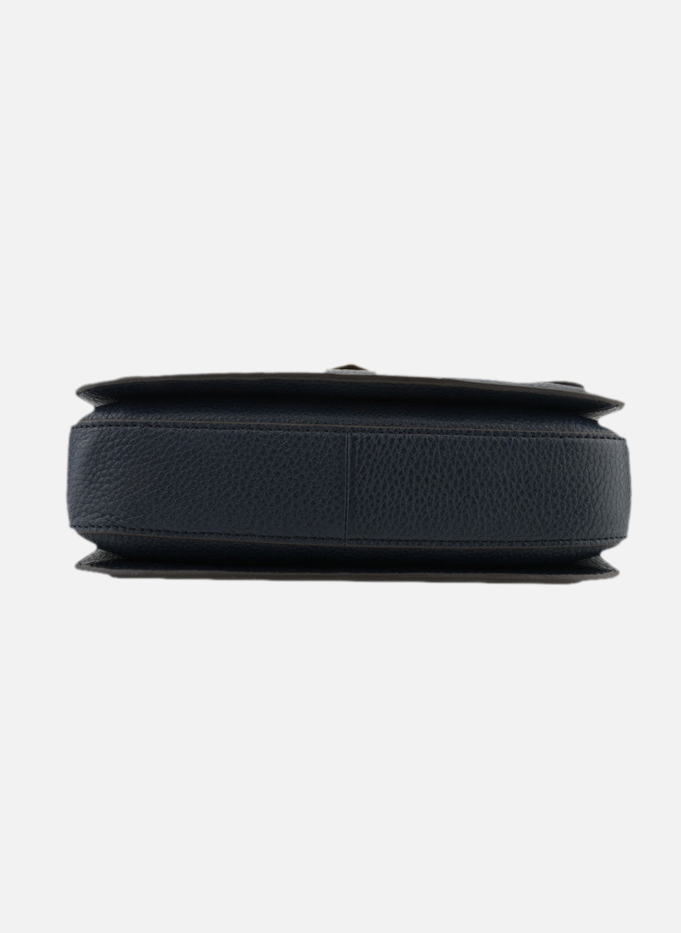 Auteuil | sac porté travers gm en cuir de vachette POURCHET Bleu