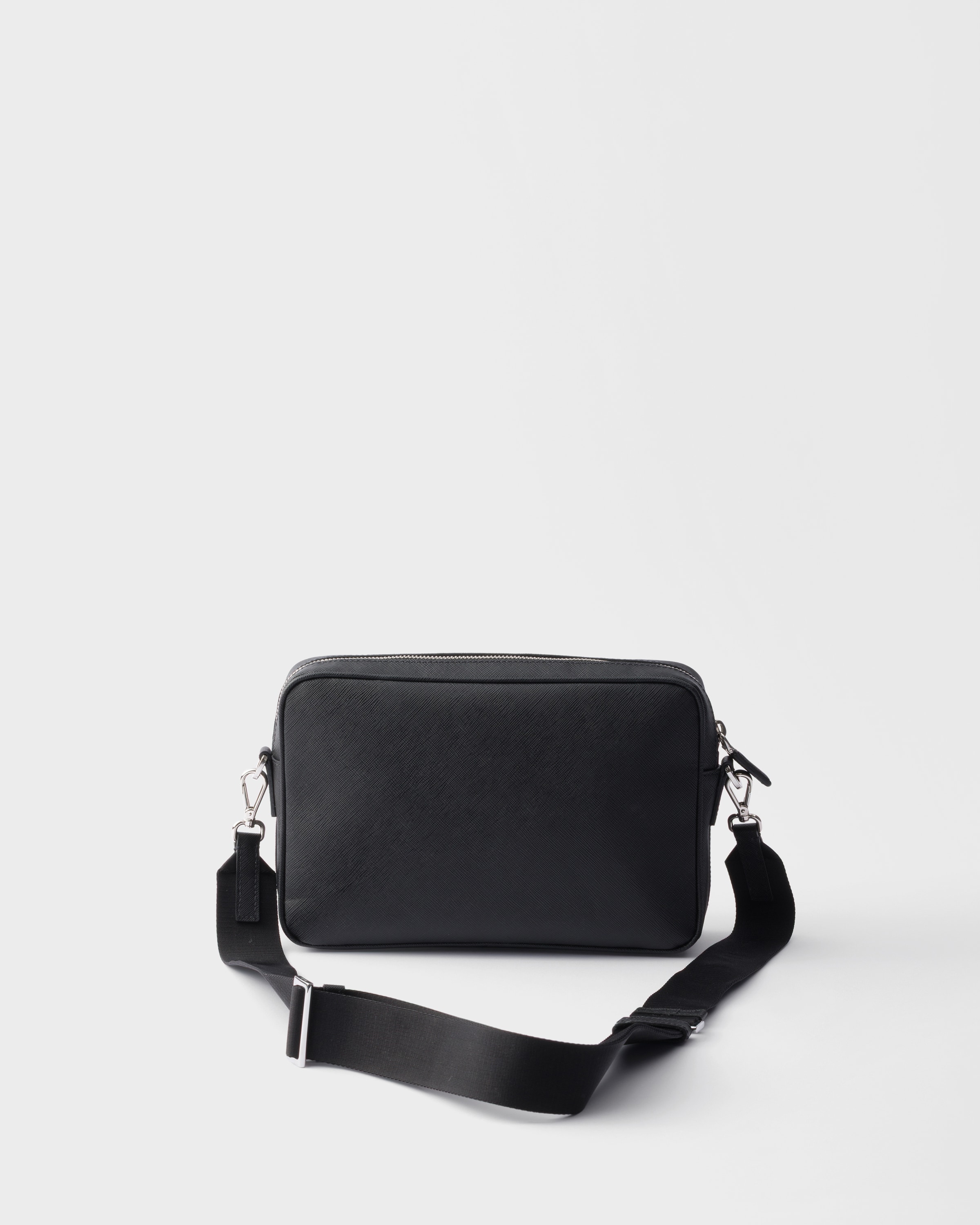 Sac porté épaule en cuir saffiano PRADA Noir