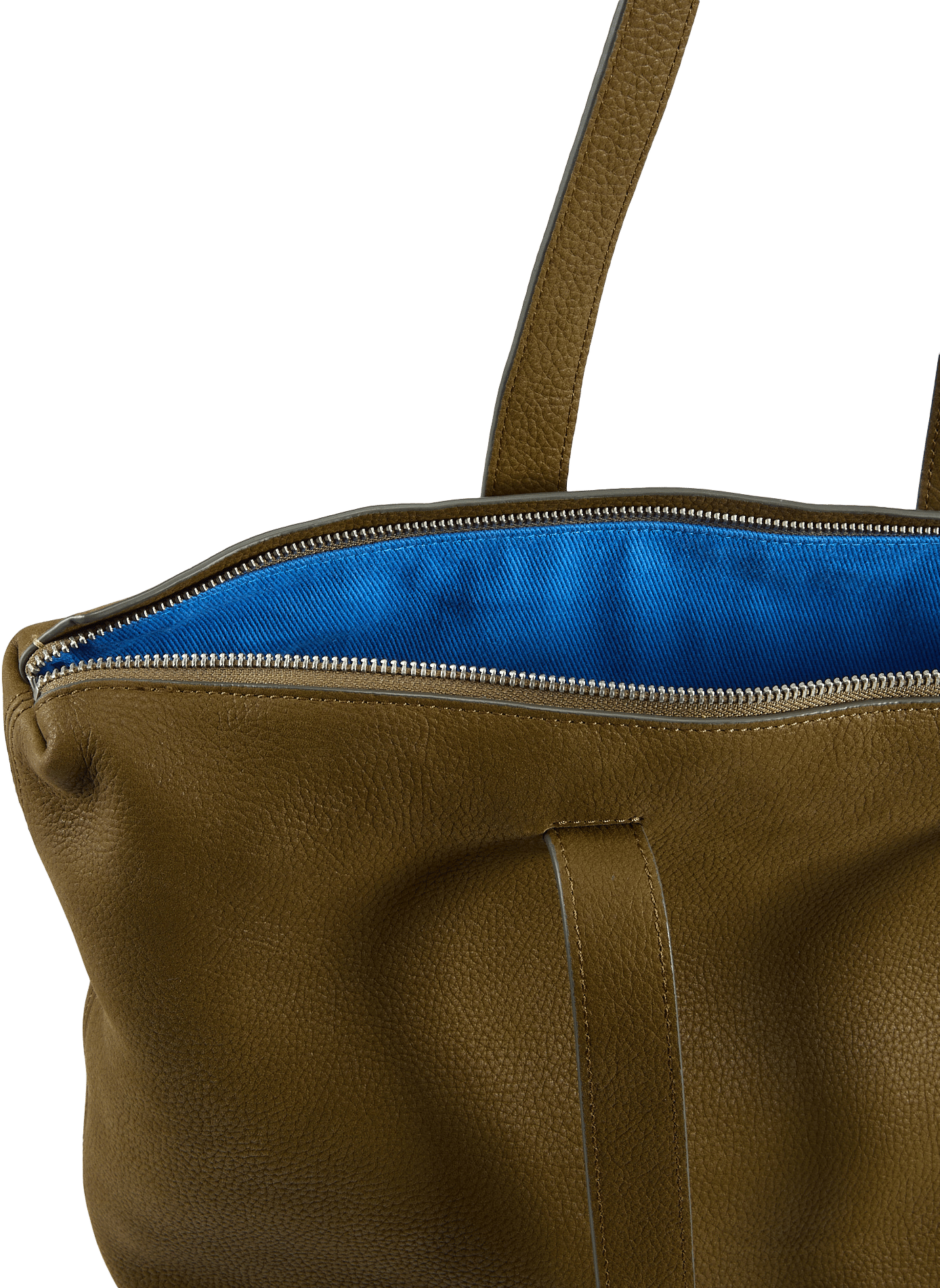 Tote bag zippé en cuir grainé  PAUL SMITH Vert