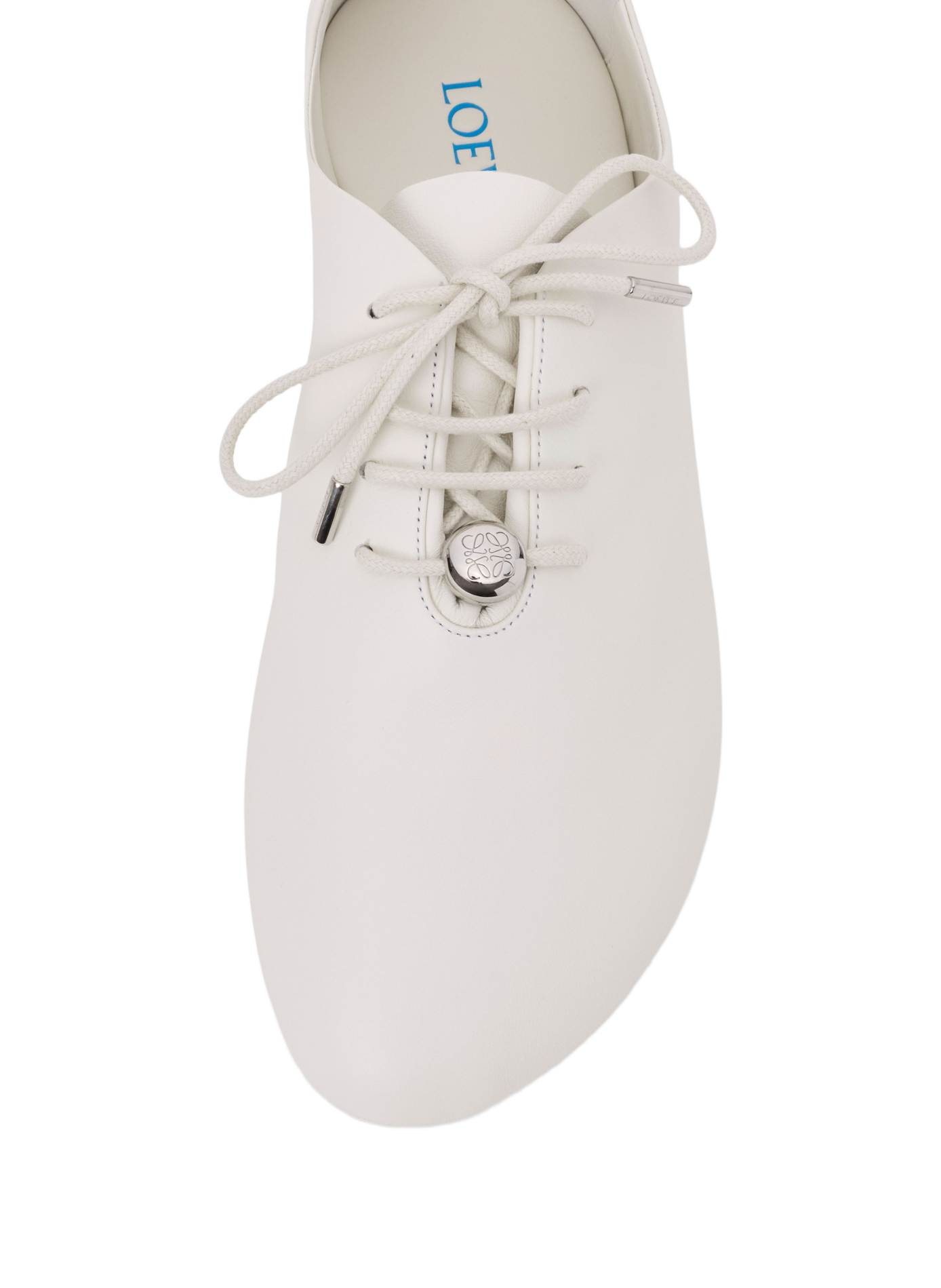 Schnürschuhe Pebble Soft aus Lammnappaleder LOEWE Weiss