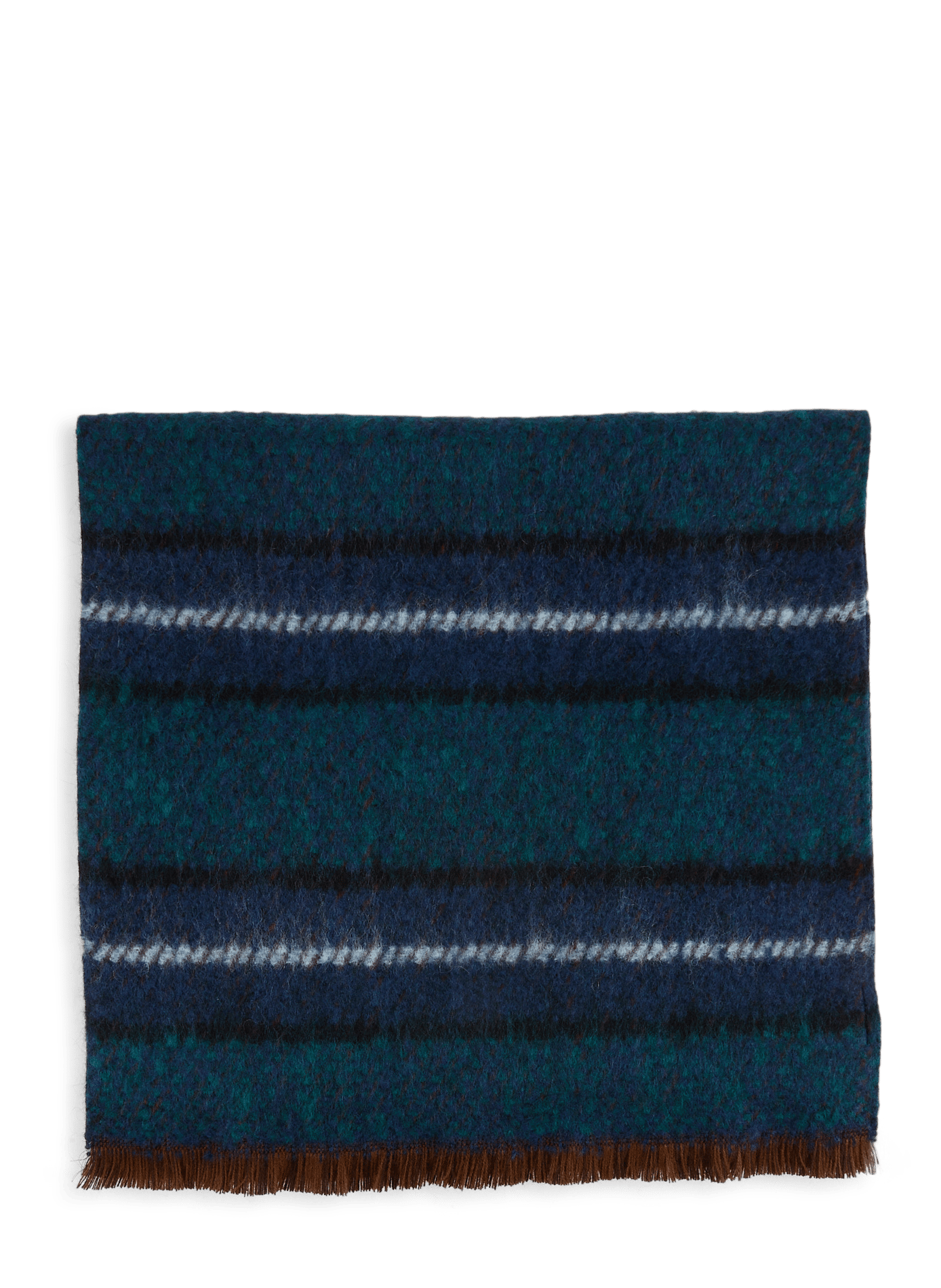 Check scarf  Bleu fonce