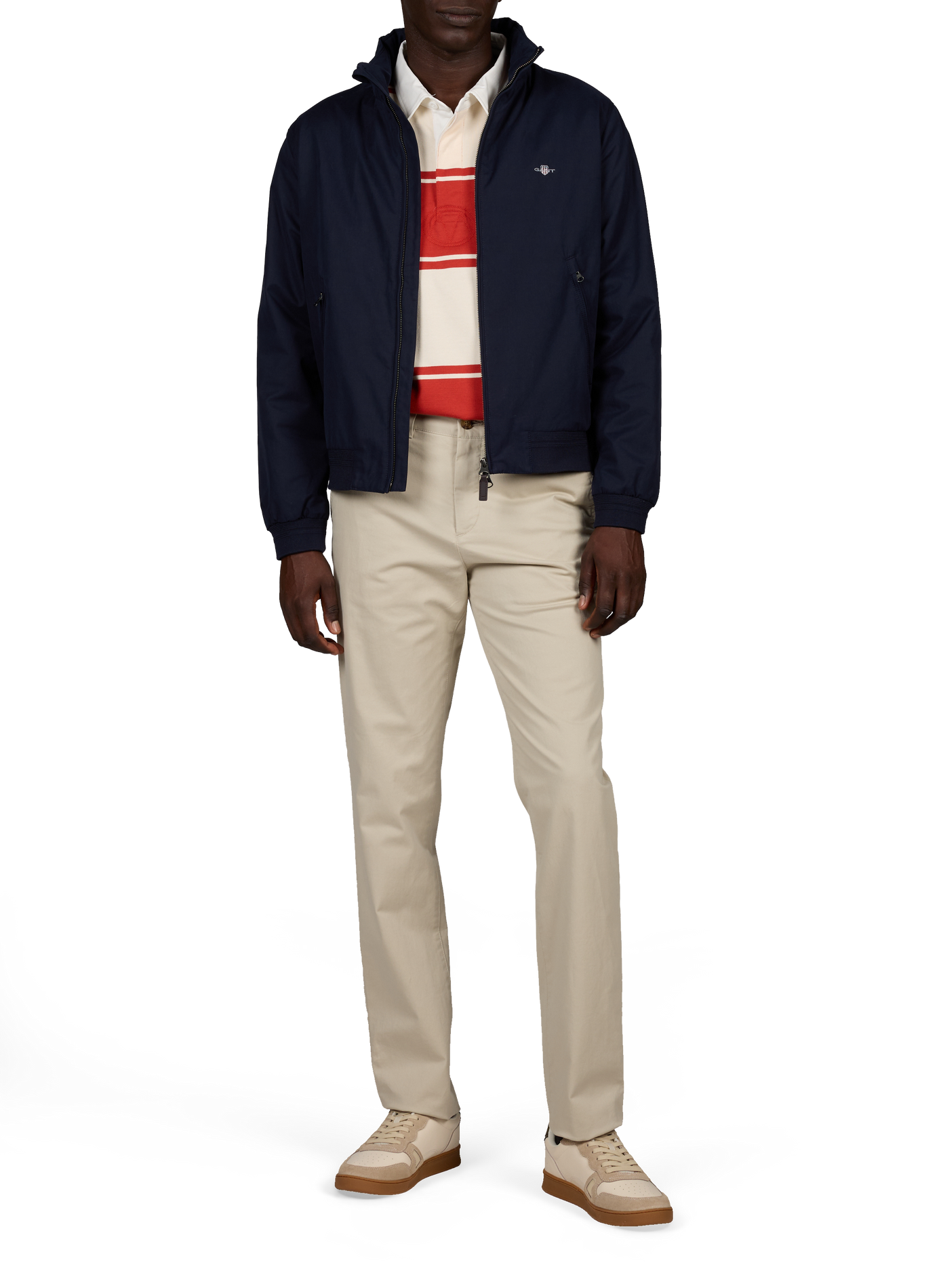 Veste droit col montant GANT Bleu