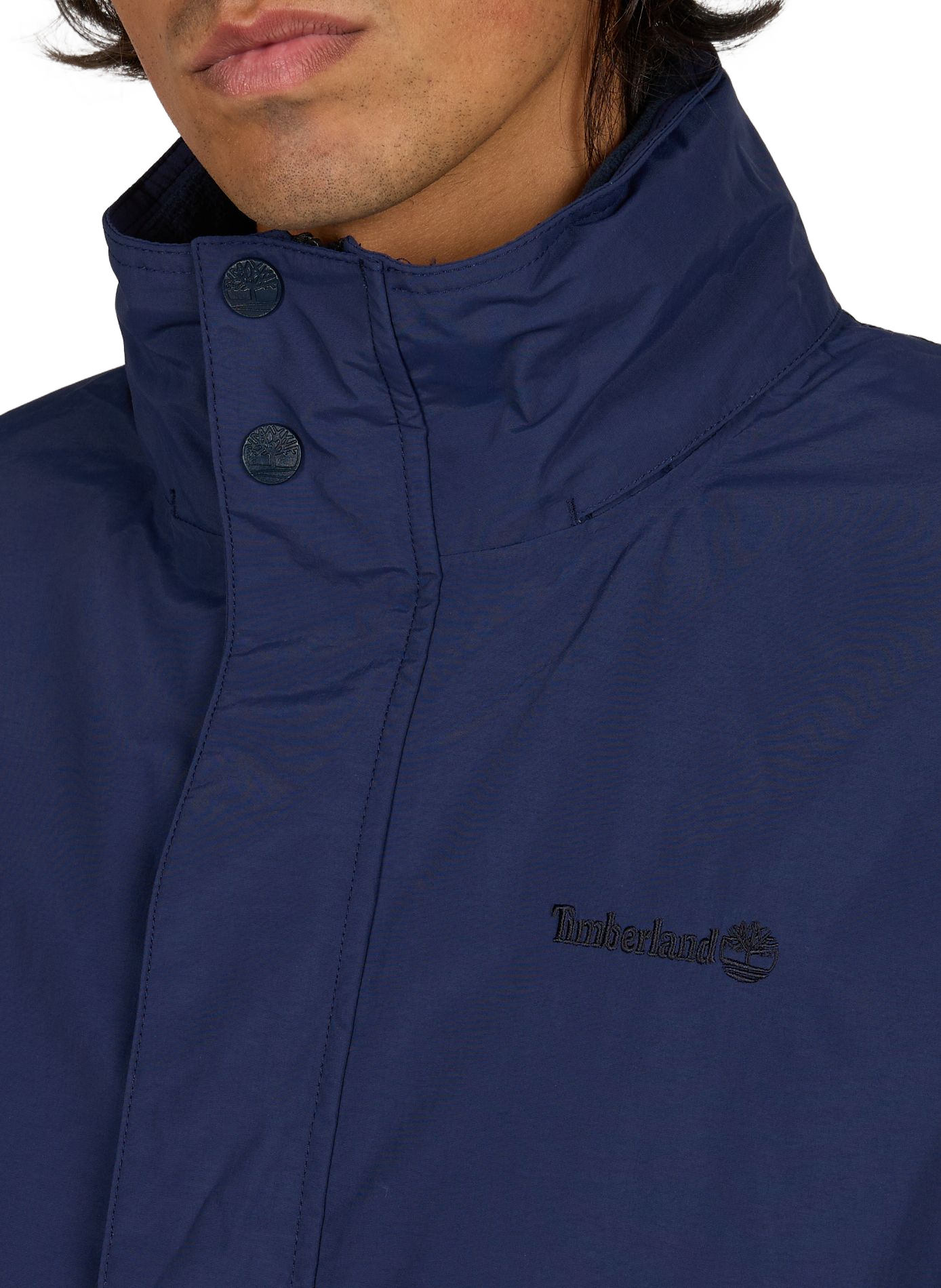 Rechte jas met capuchon en opstaande kraag TIMBERLAND Blauw