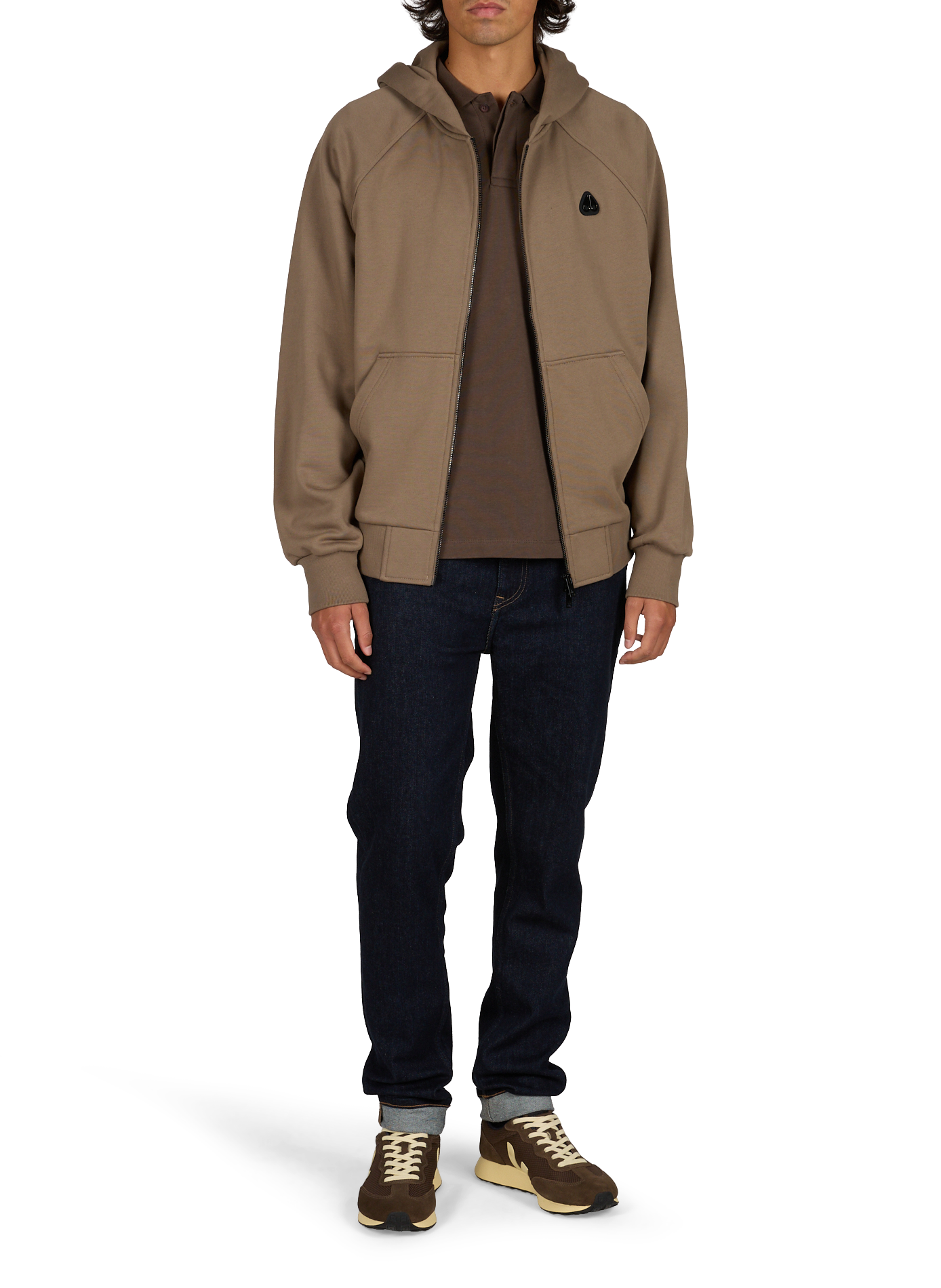 Hooded cotton blend sweater MOOSE KNUCKLES Beige