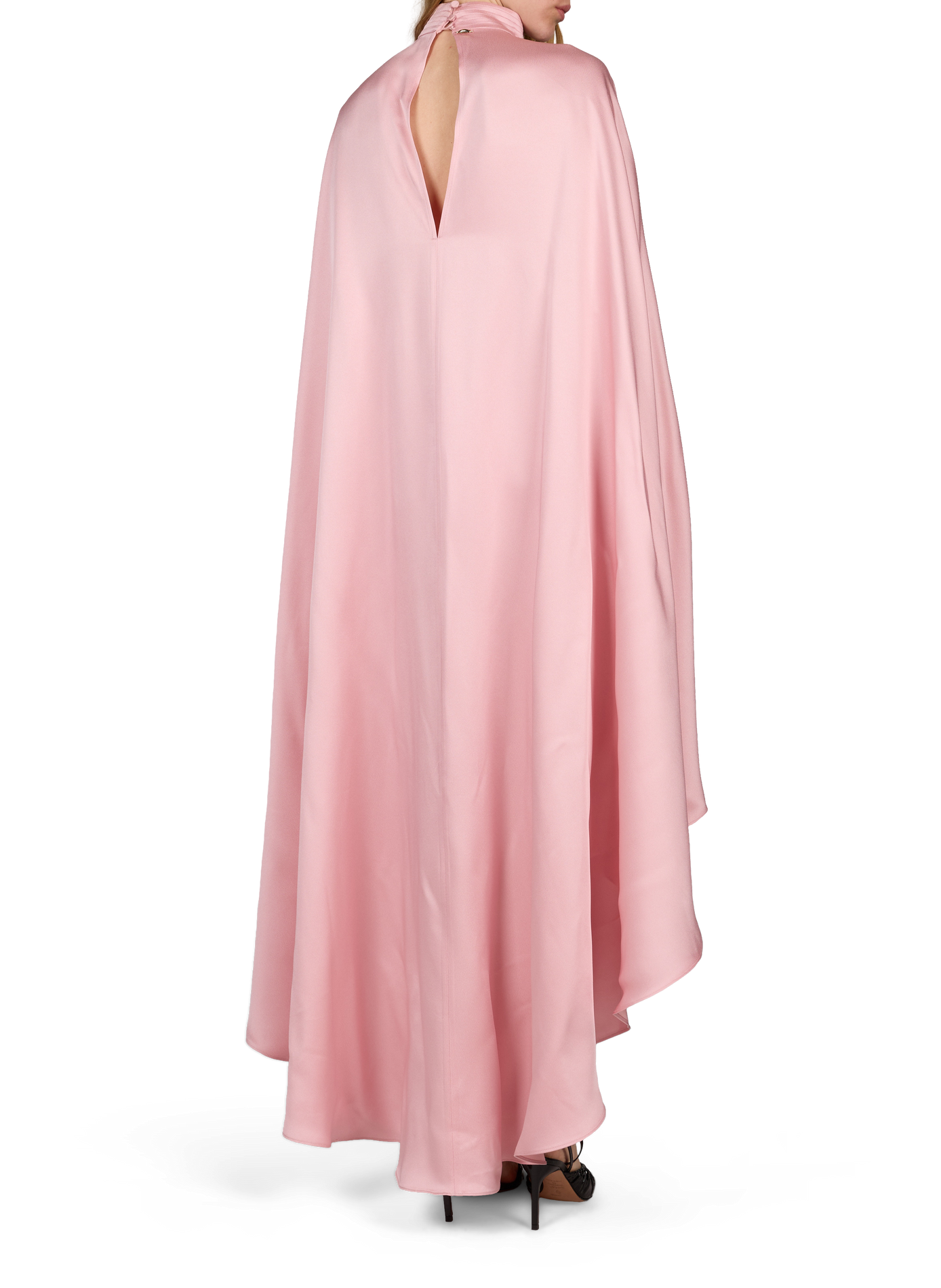 Robe asymétrique satinée ARAKII Rose