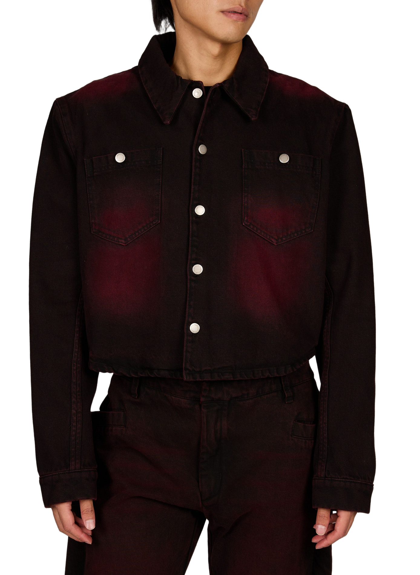 Ruedo Short Washed Cotton Overshirt CAMPILLO Red
