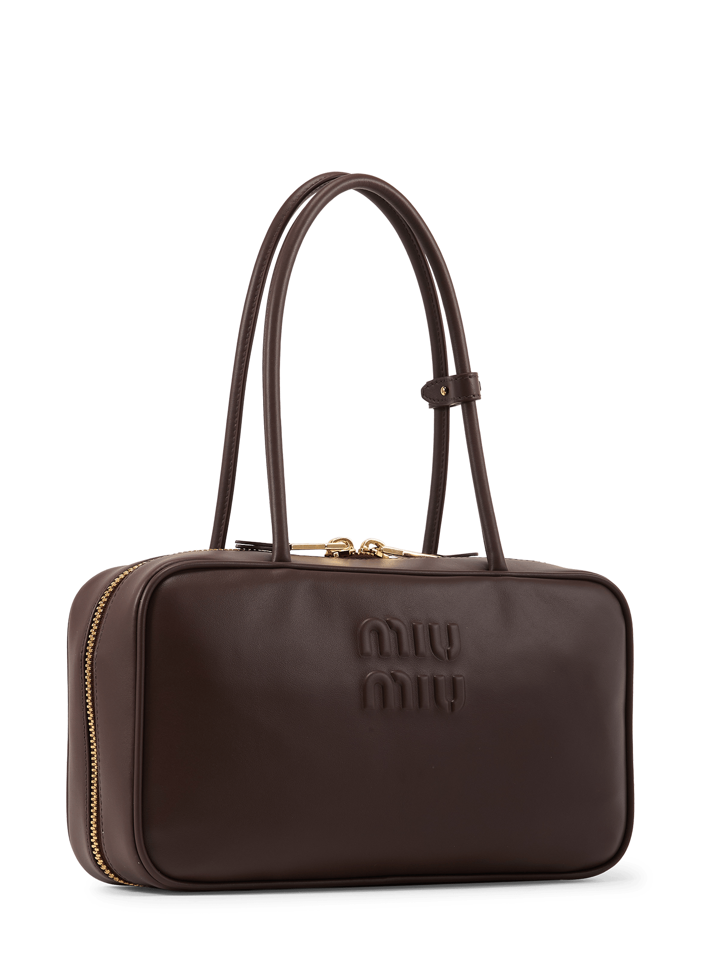 Sac à main Beau en cuir MIU MIU Marron