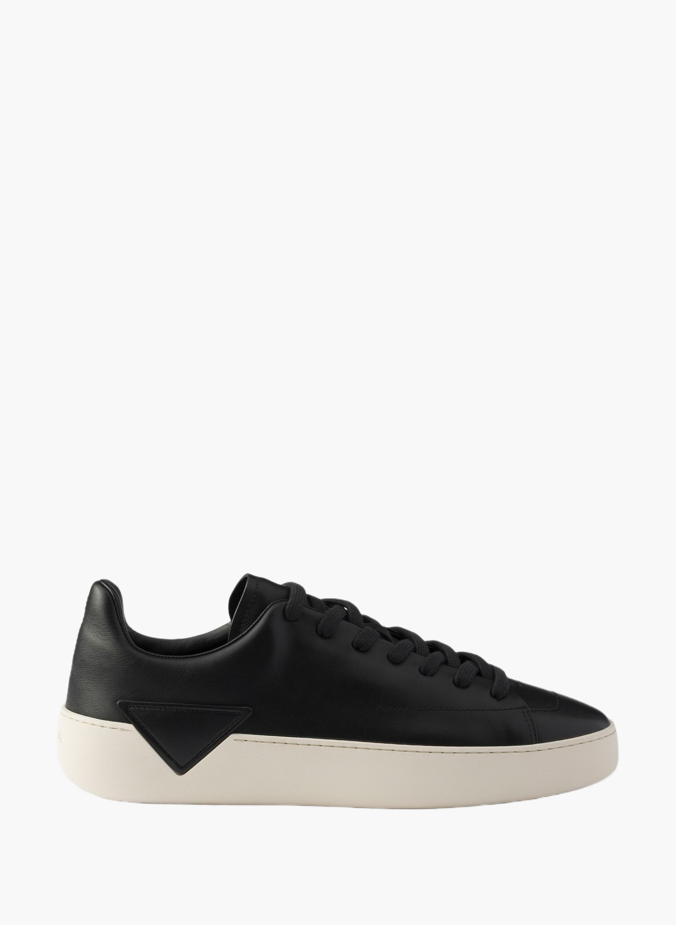 Baskets court en cuir PRADA Noir