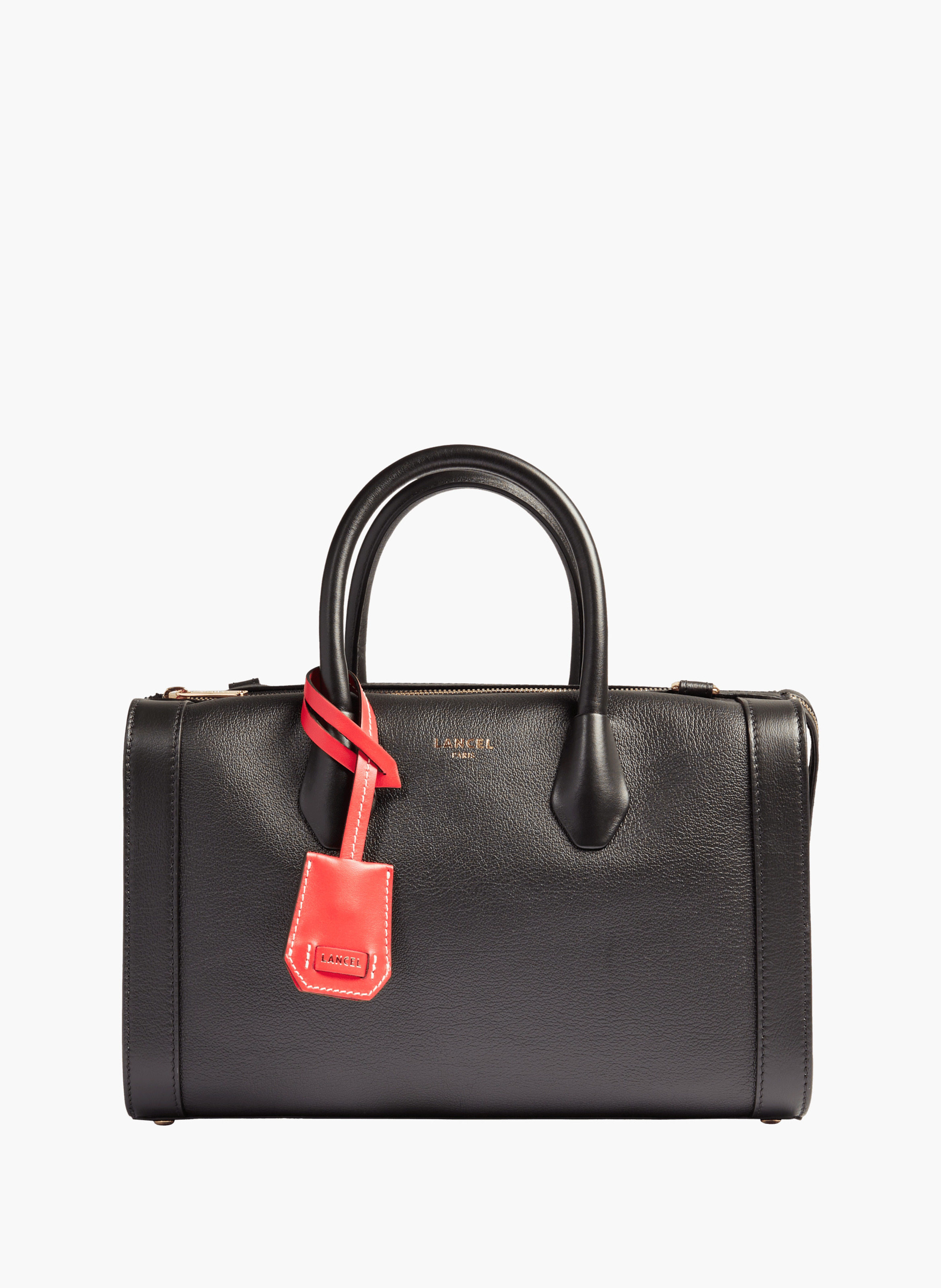Handtas bowling m bcbg van Lancel in leer LANCEL Zwart