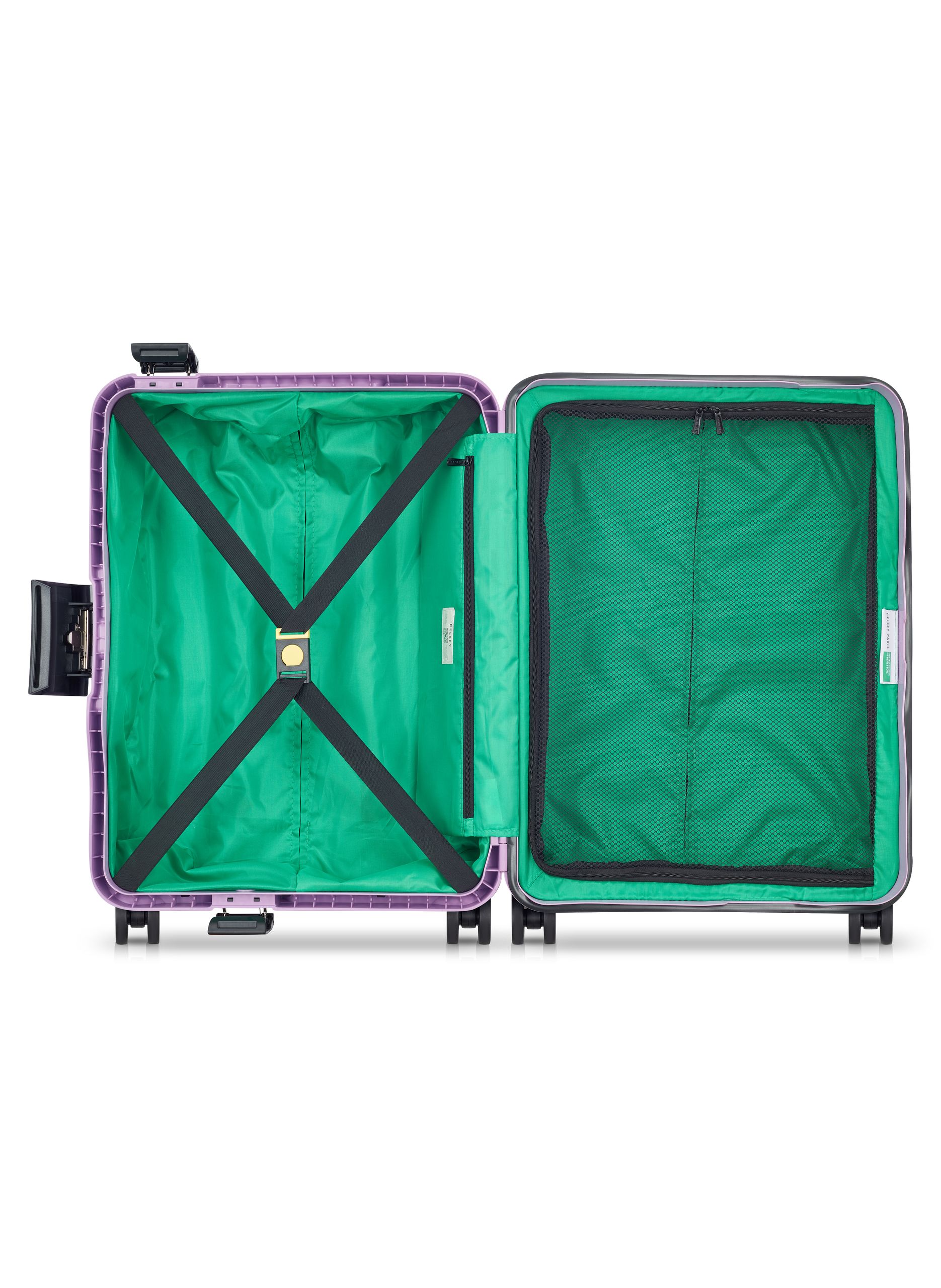 Valise cabine rigide taille s - color block hardside DELSEY PARIS Violet