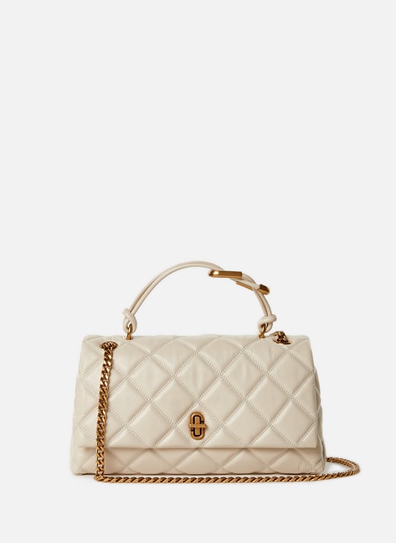 The Quilted Dual Convertible Shoulder Bag Beige by MARC JACOBS MARC JACOBS The Quilted Dual Convertible Shoulder Bag Beige