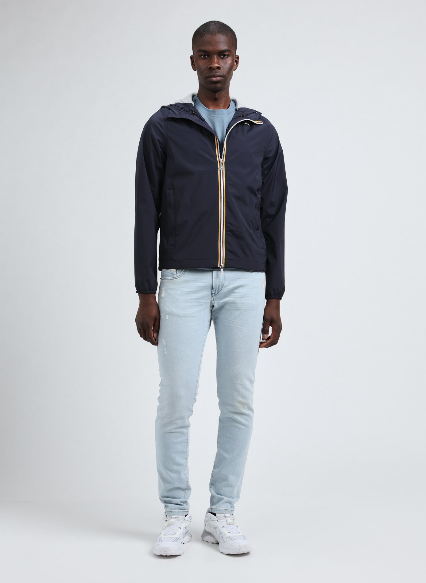 Veste à capuche imperméable  K-WAY Bleu