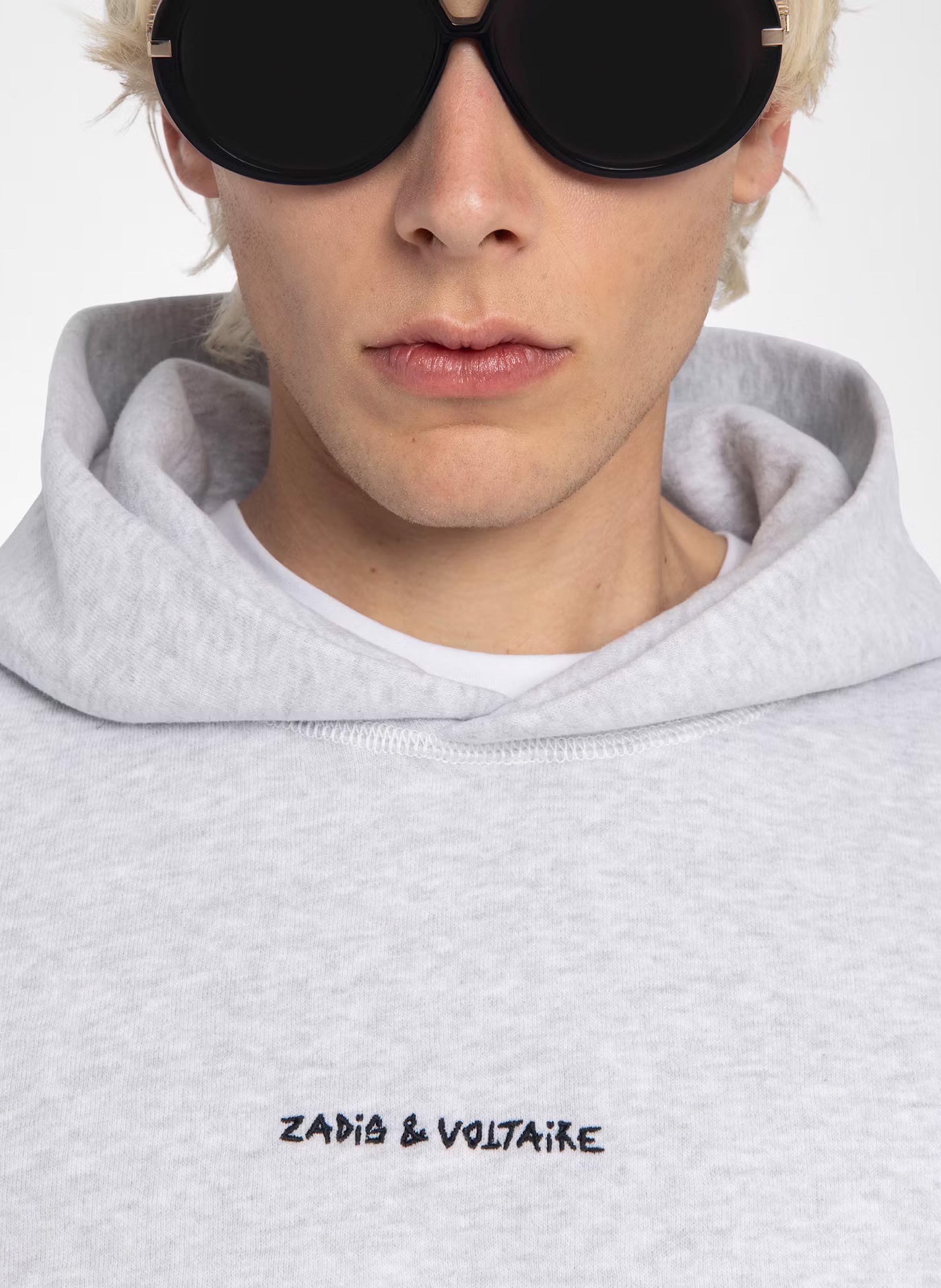 Sweat droit en coton mélangé sanchi ZADIG&VOLTAIRE Gris