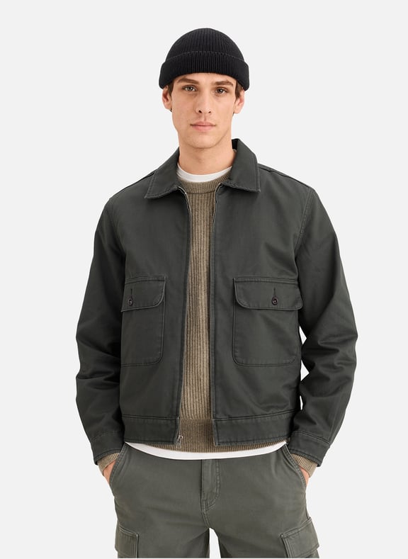 Veste légère en coton Kaki by DOCKERS DOCKERS Veste légère en coton Kaki