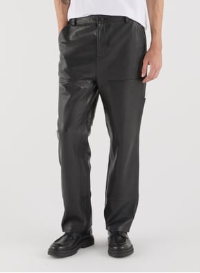 Pantalon Garp droit en cuir de veau SAISON 1865 Pantalon Garp droit en cuir de veau SAISON 1865
