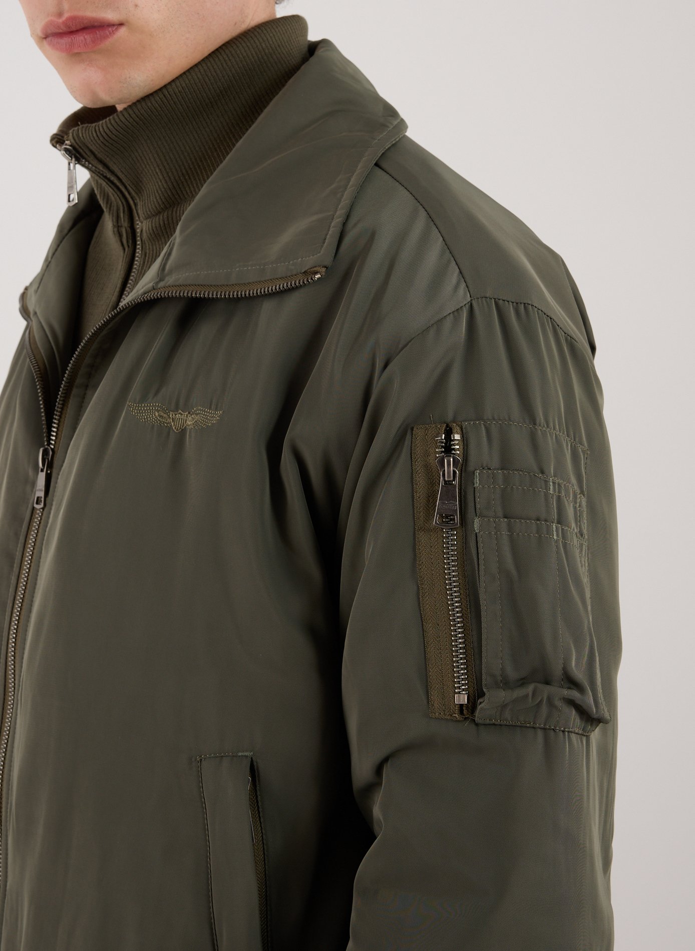 Bomber ample à col montant BOMBERS ORIGINAL Kaki