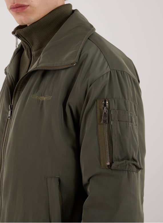 Bomber ample à col montant | Kaki by BOMBERS ORIGINAL Bomber ample à col montant Kaki