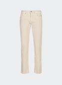 Pantalon slim en velours côtelé en coton mélangé  Moon grey