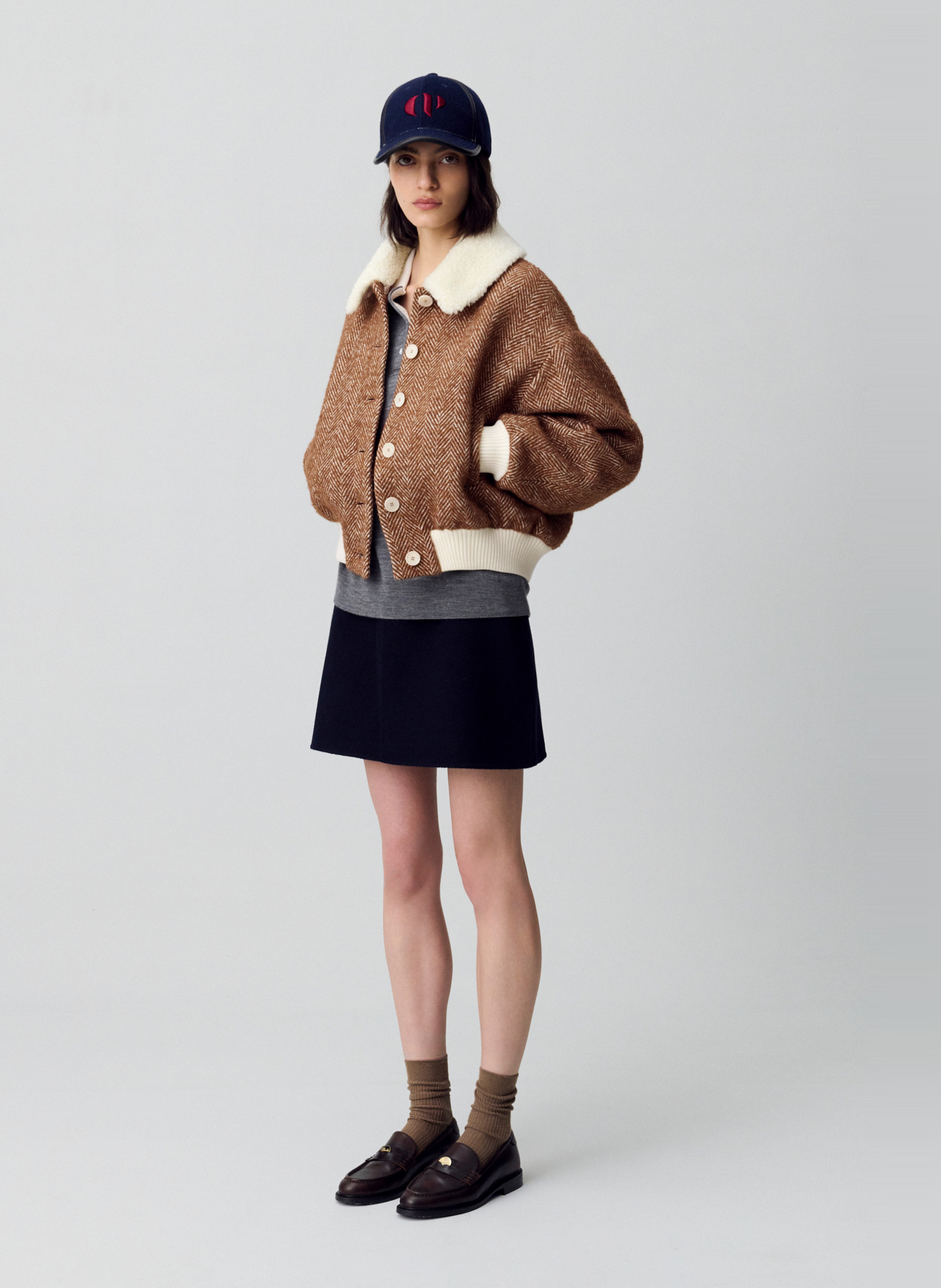 Manteau droit col classique gaelle CLAUDIE PIERLOT Multicolore