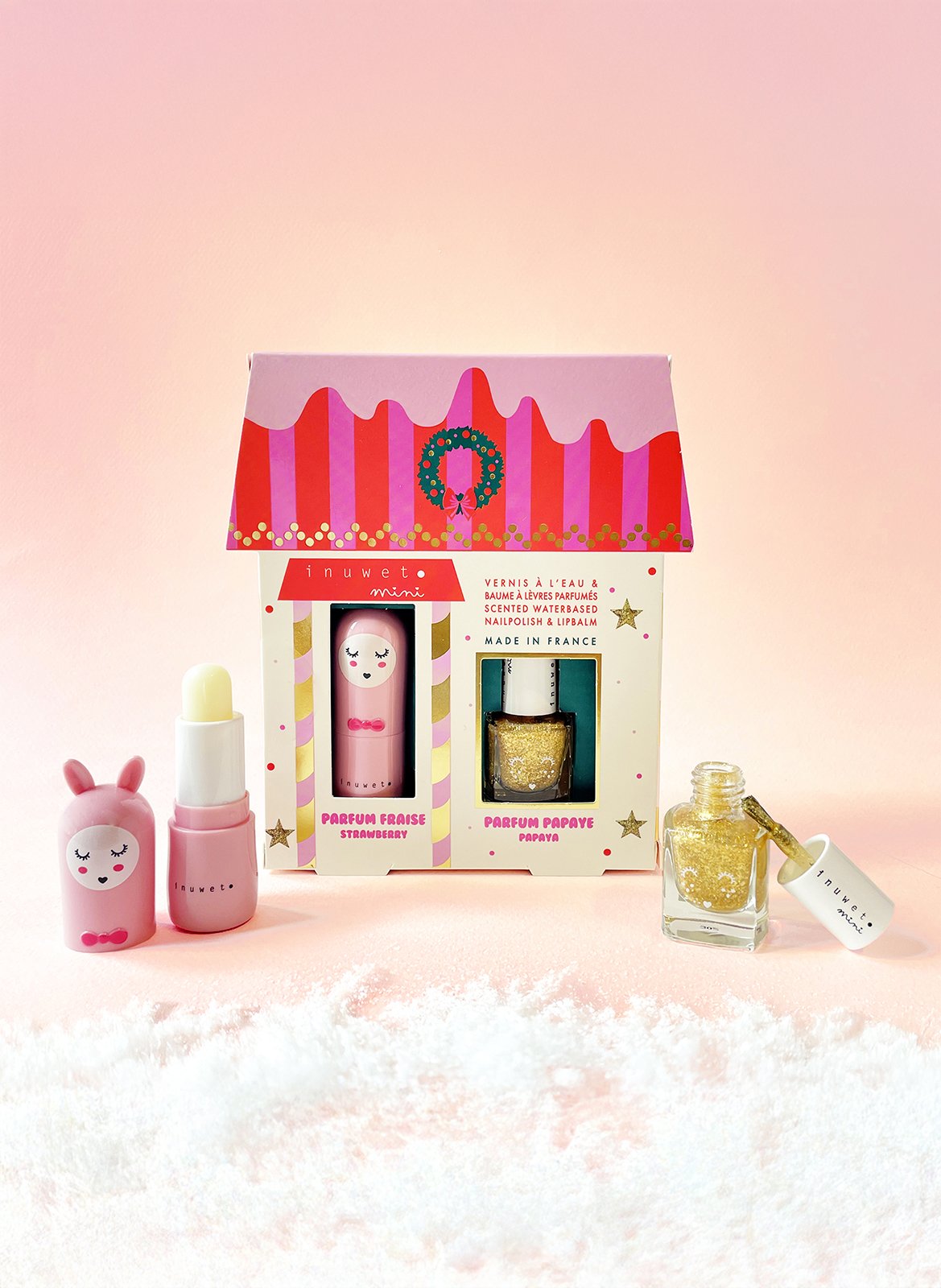 Maison Juliette - Baume Fraise - Vernis à l'eau Papaye INUWET No color