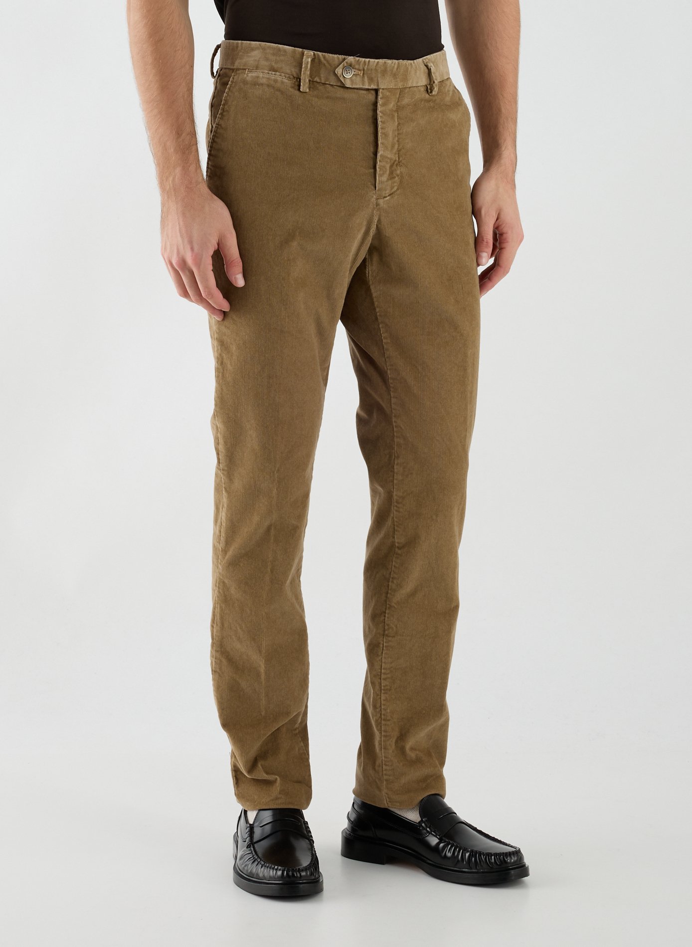 Pantalon slim en coton mélangé HACKETT Beige