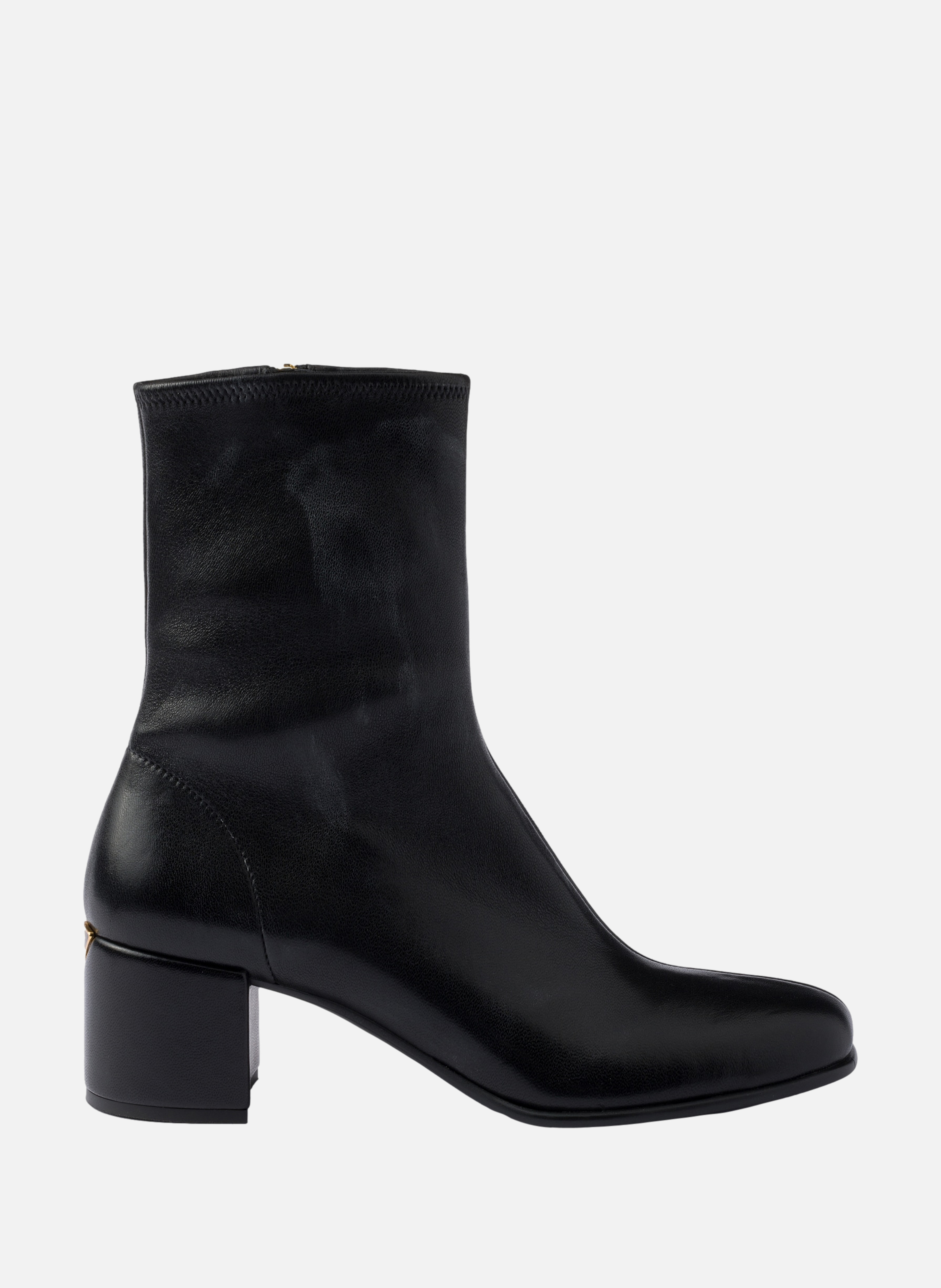 Bottines en cuir nappa stretch PRADA Noir