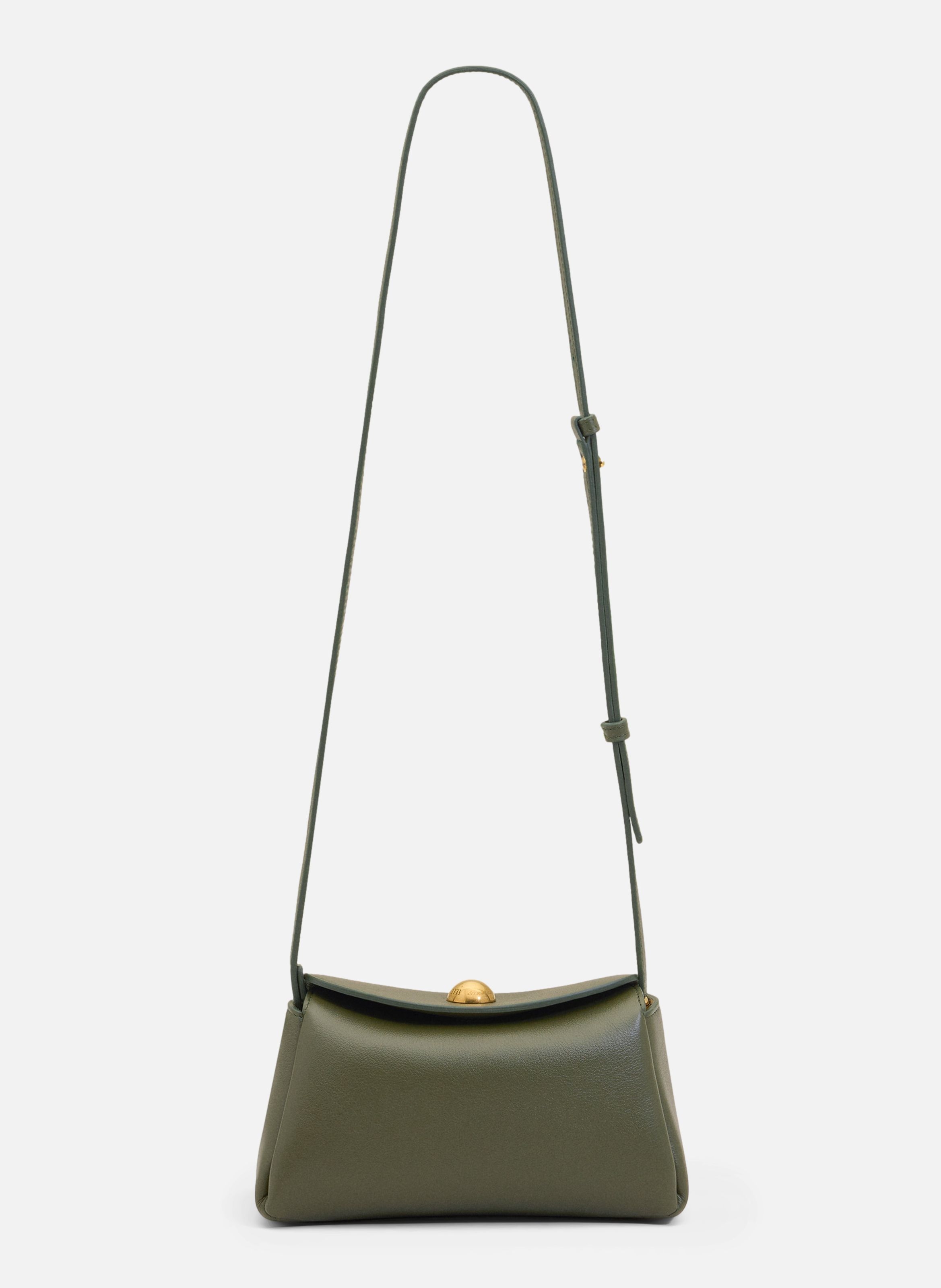 Mini sac carrousel unisexe en cuir de veau AMI PARIS Vert