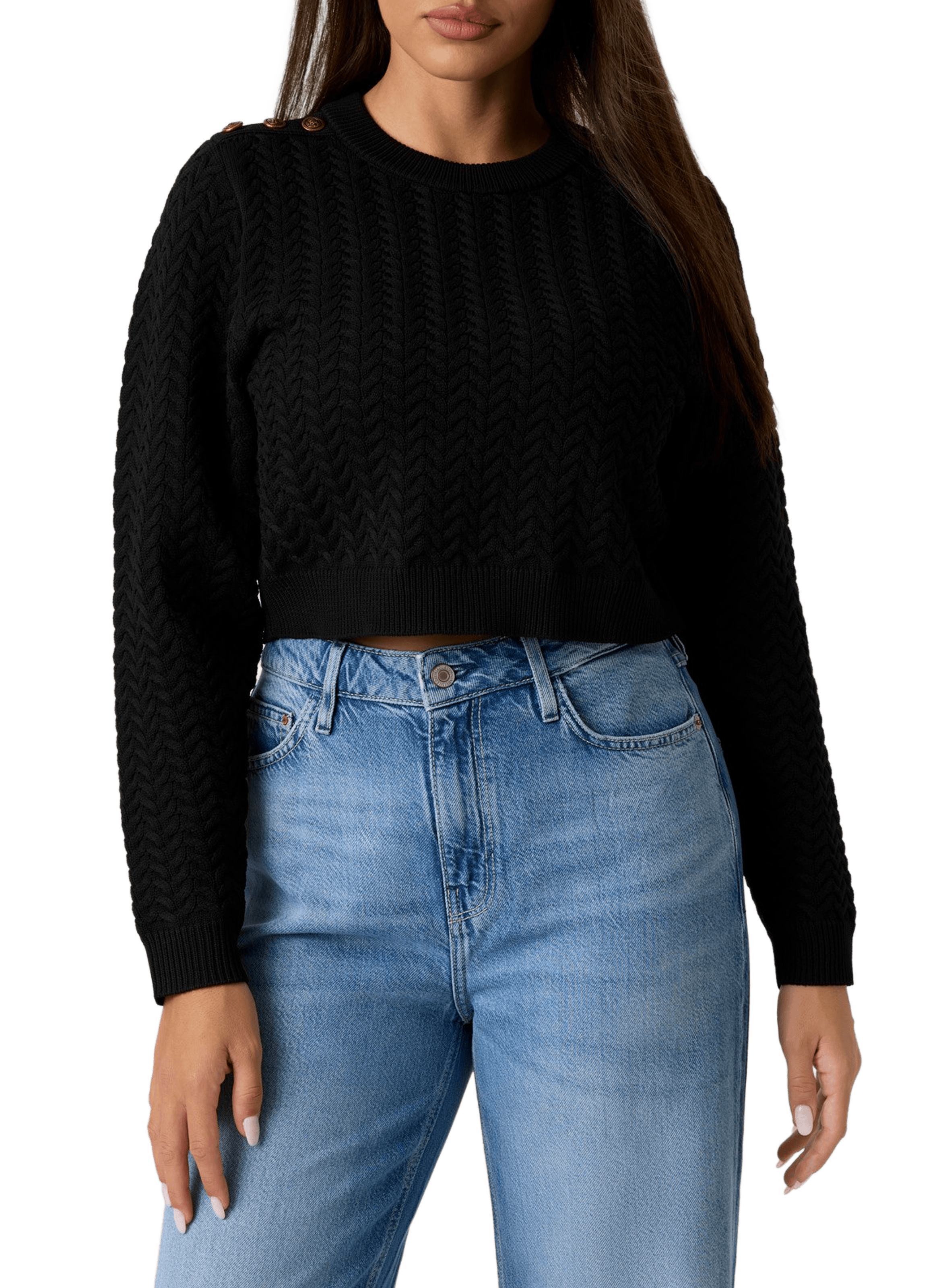 Pull en maille  GUESS Noir