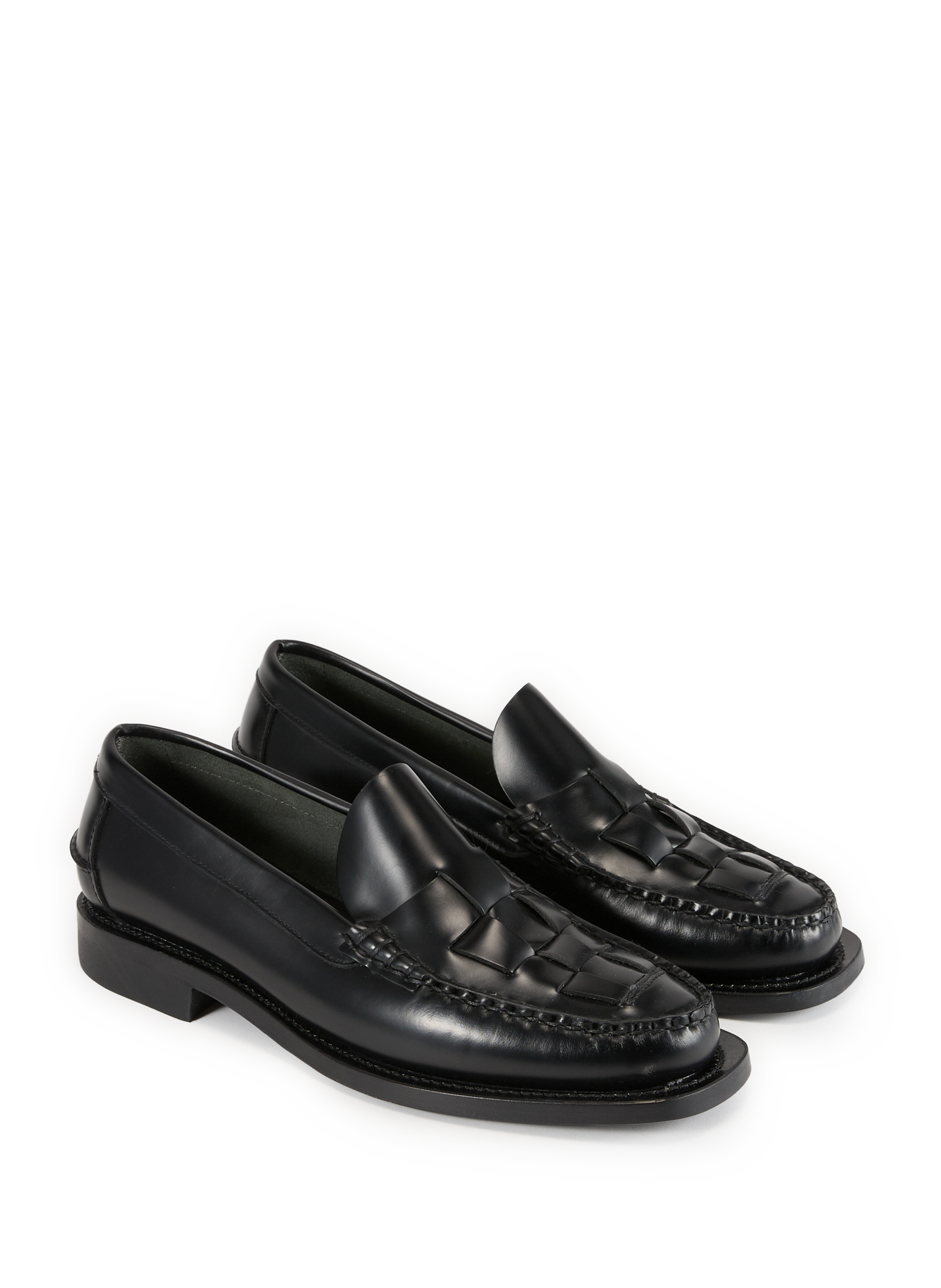 Calfskin leather loafers HEREU Black