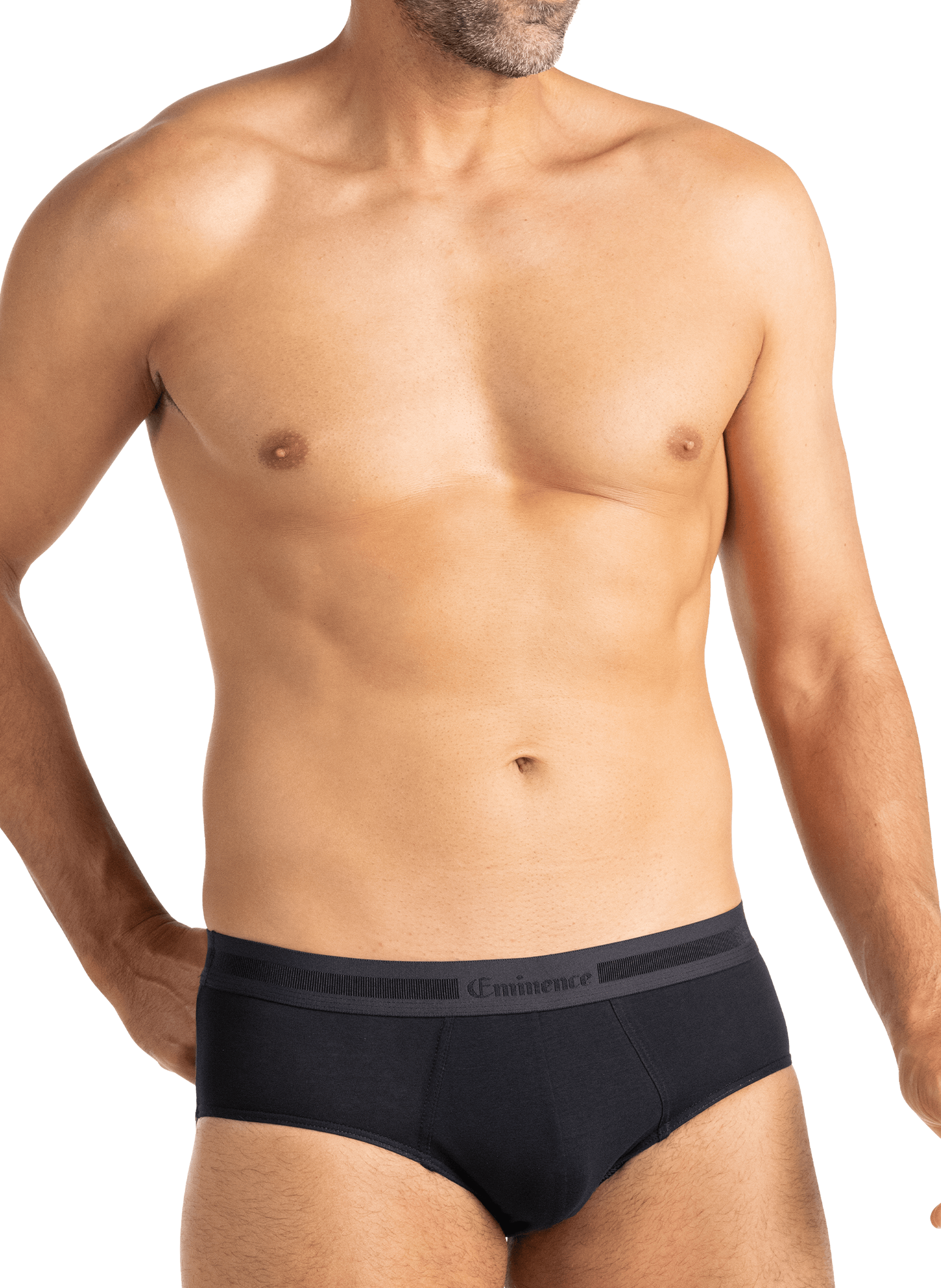 Lot de 3 slips unis en coton mélangé EMINENCE Multicolore