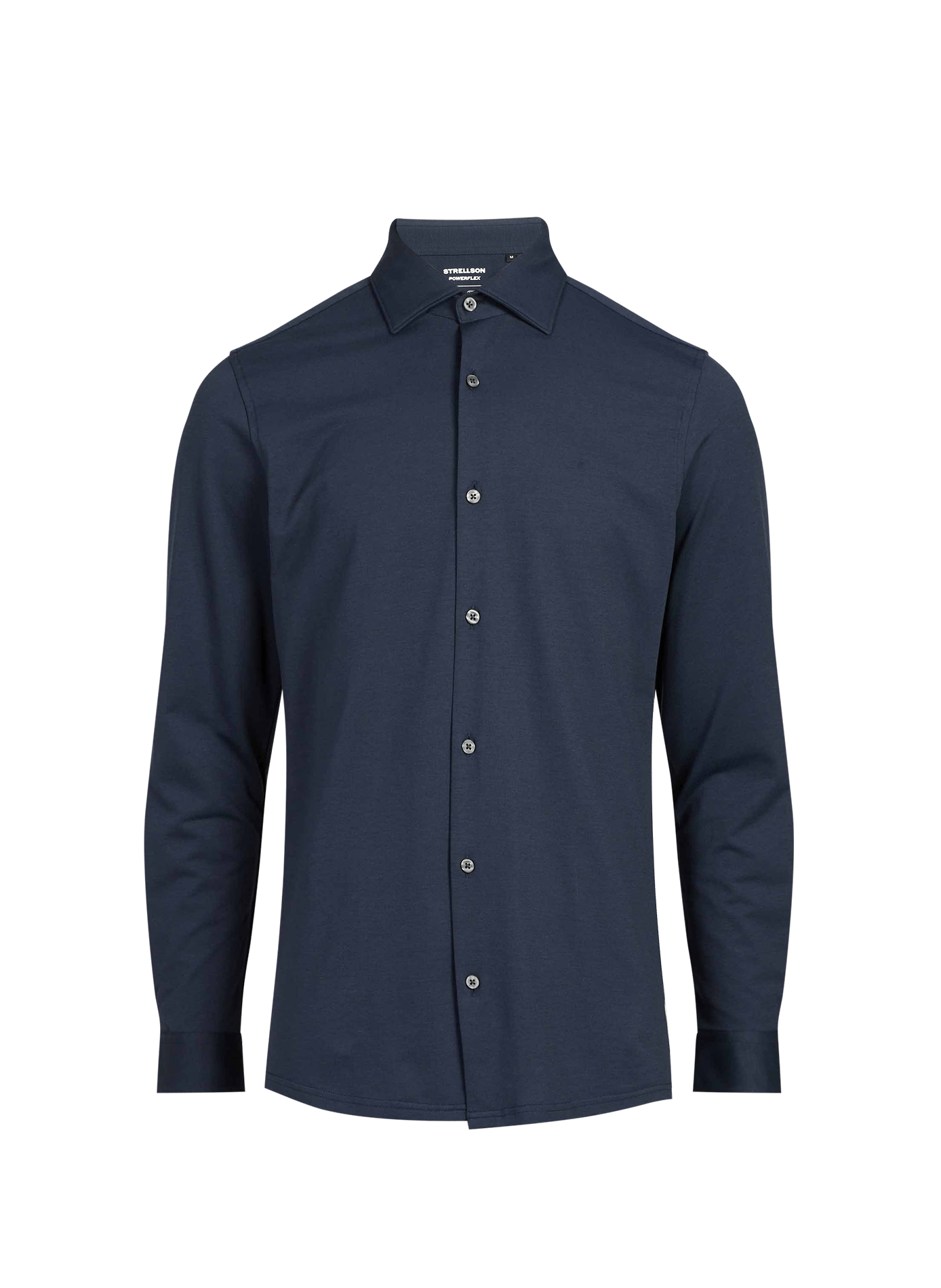 Camisa Spike recta de algodón mezclado STRELLSON Azul