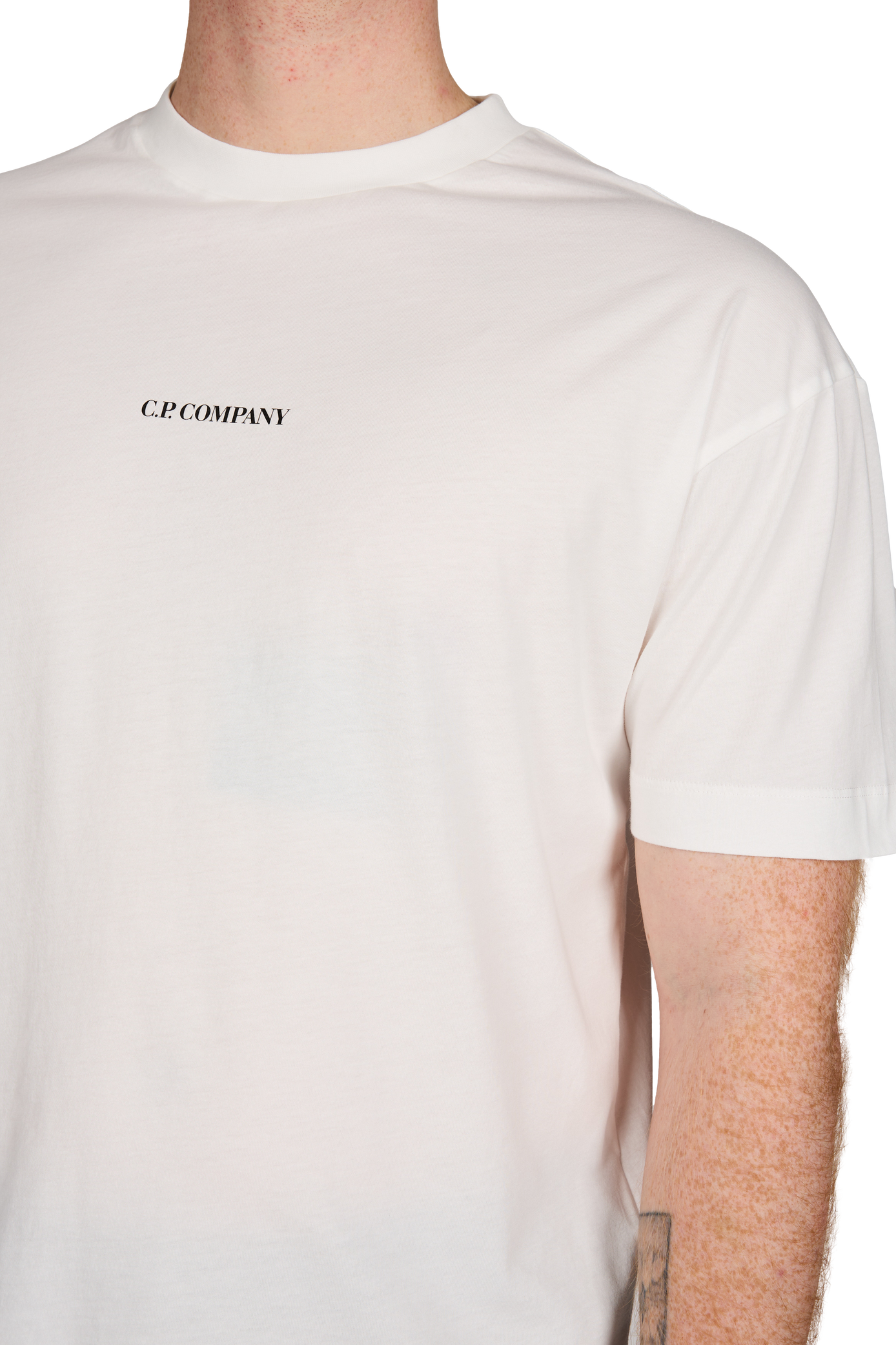 Cotton Logo T-shirt CP COMPANY White