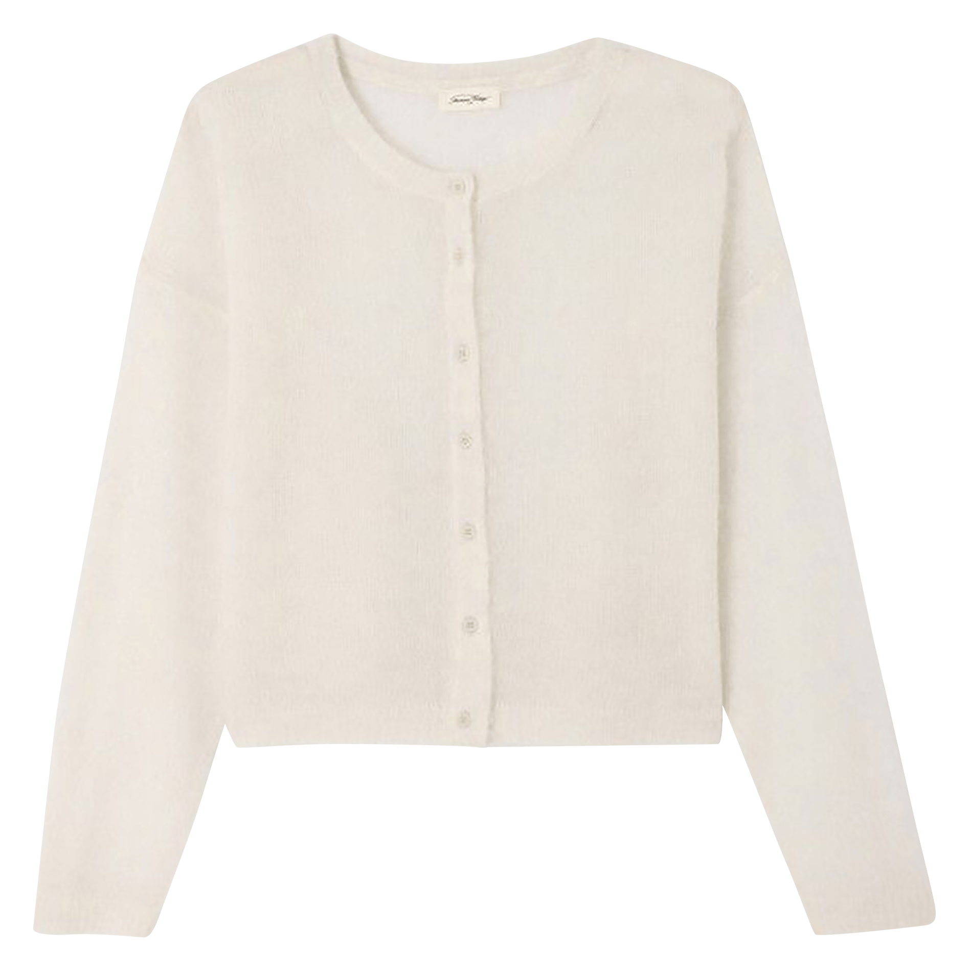 Gilet droit col rond bodyrow AMERICAN VINTAGE Gris