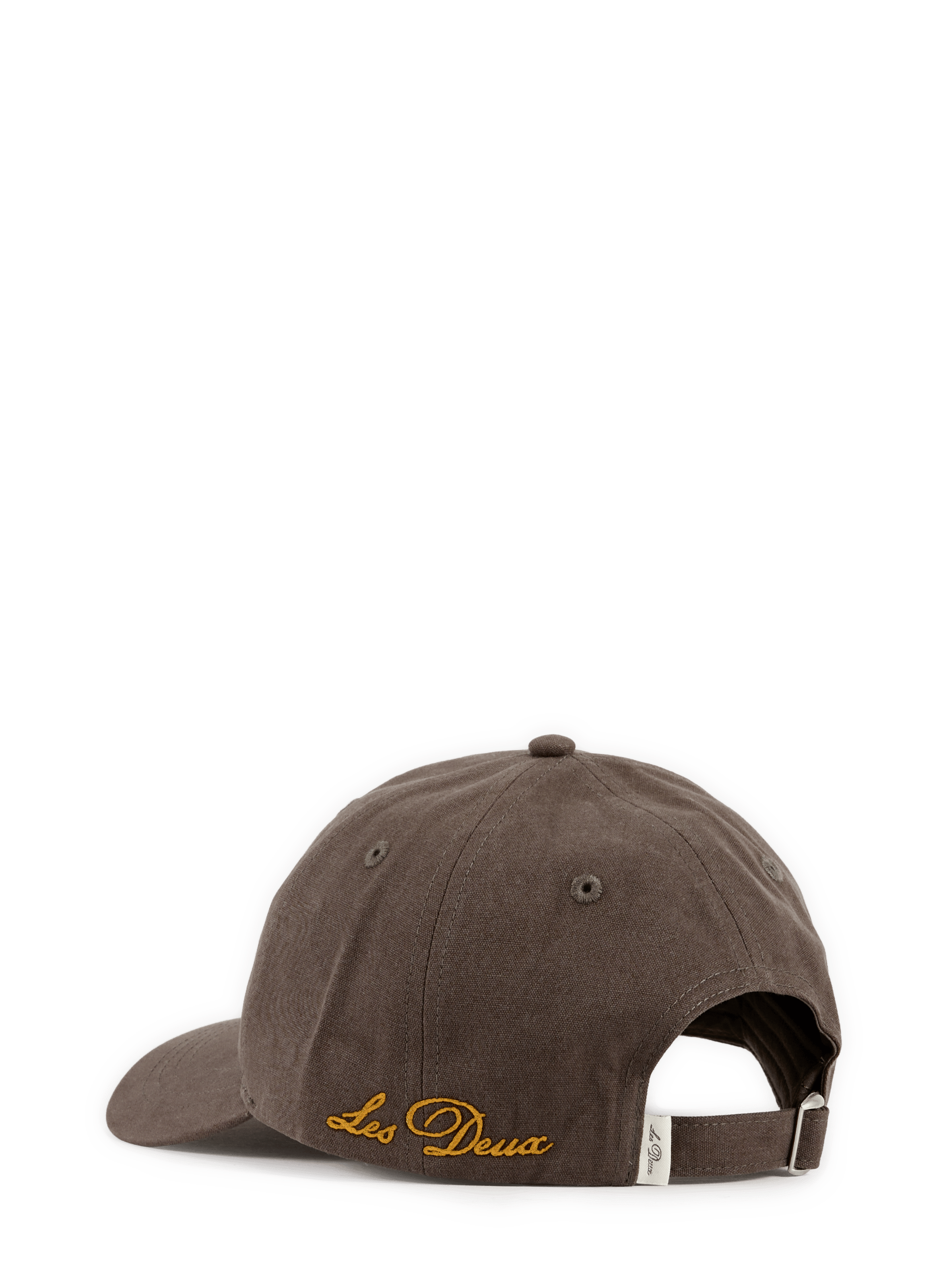 Cotton baseball cap with embroidered logo  LES DEUX Grey