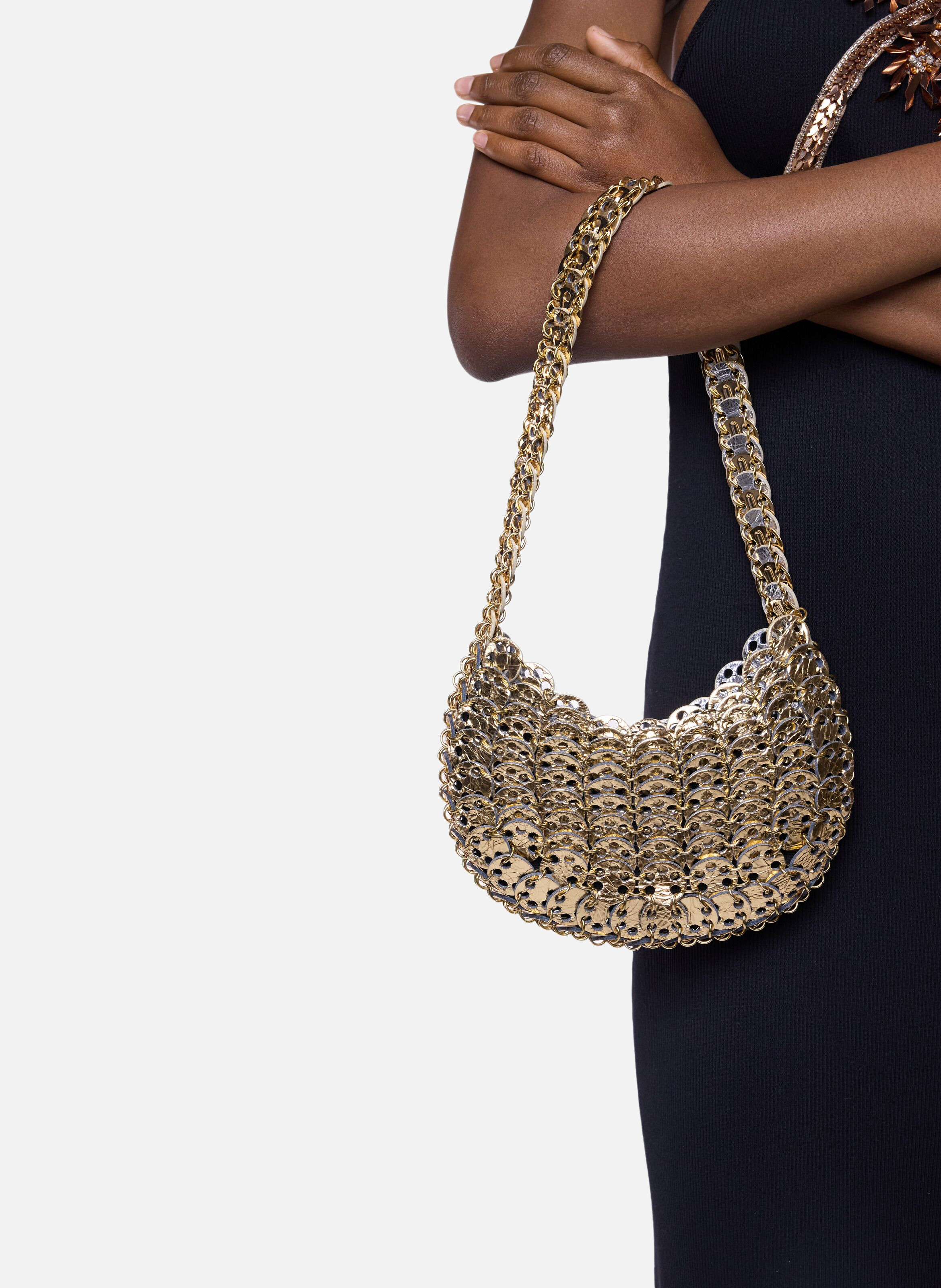 Sac moon flip en cuir réversible RABANNE Doré