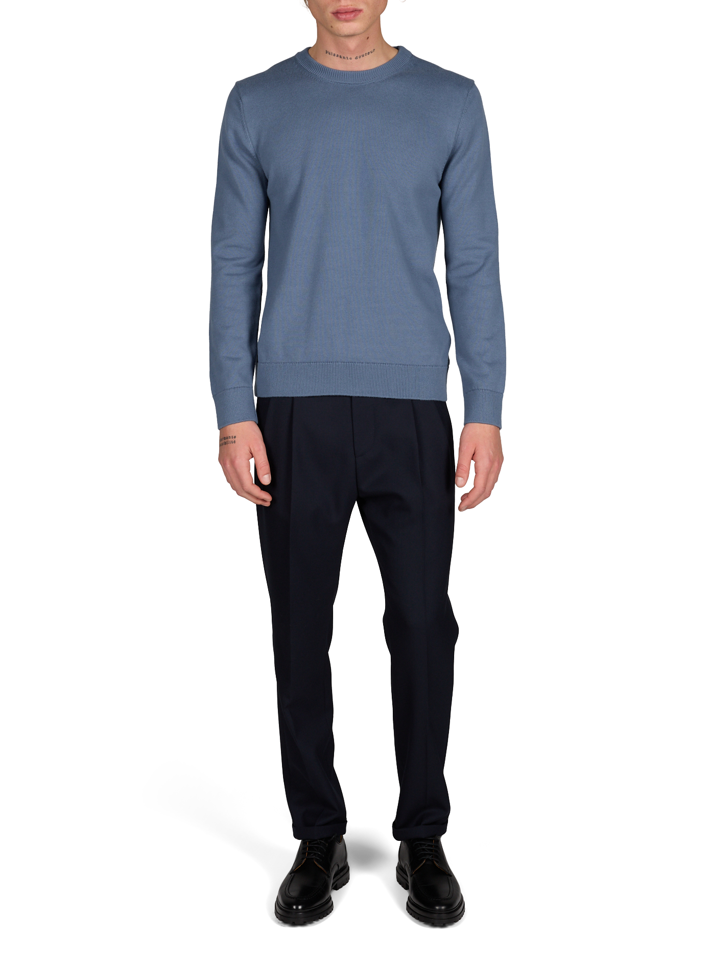 Cotton Hoton sweater AU PRINTEMPS PARIS Blue