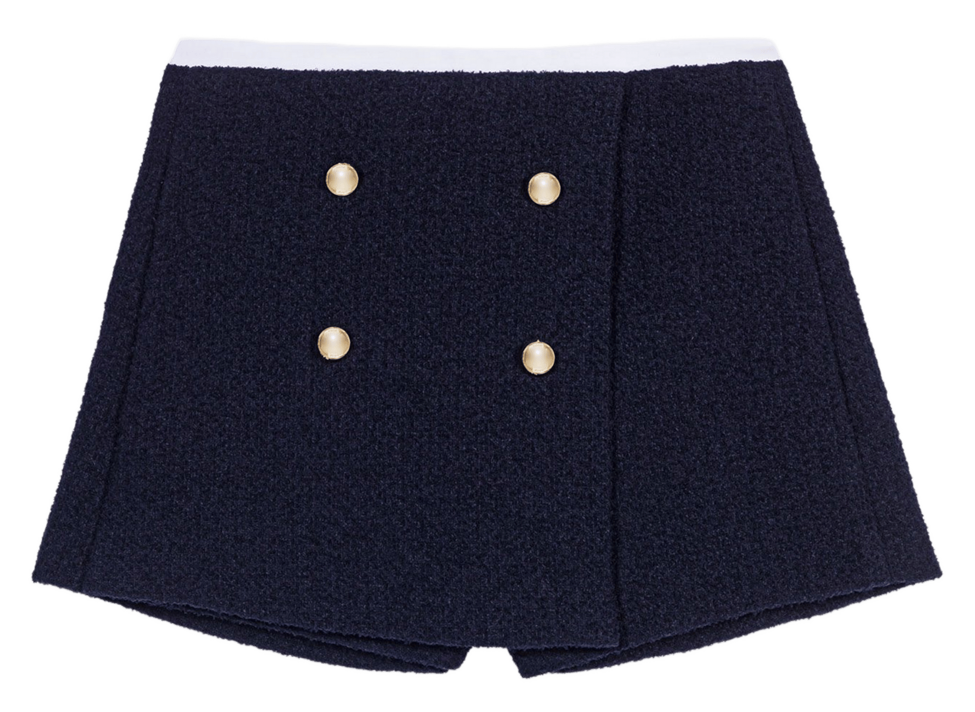Jupe-short aspect tweed MAJE Bleu