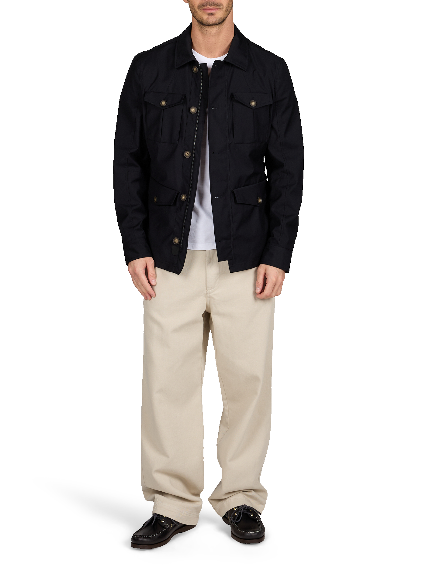 Straight High-Waist Solid Pants LAFAURIE Beige