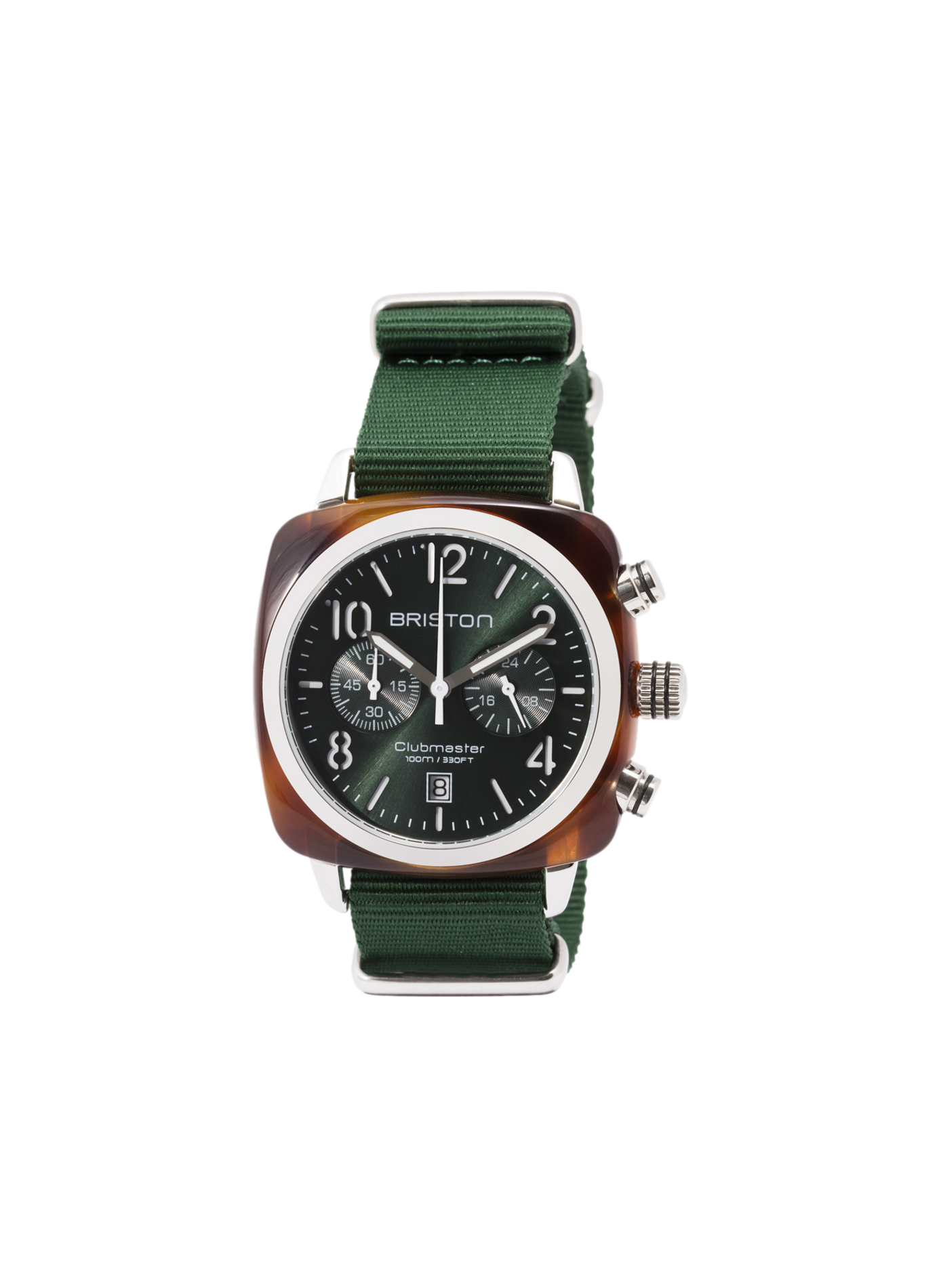 Montre quartz Clubmaster Classic en nylon BRISTON Vert