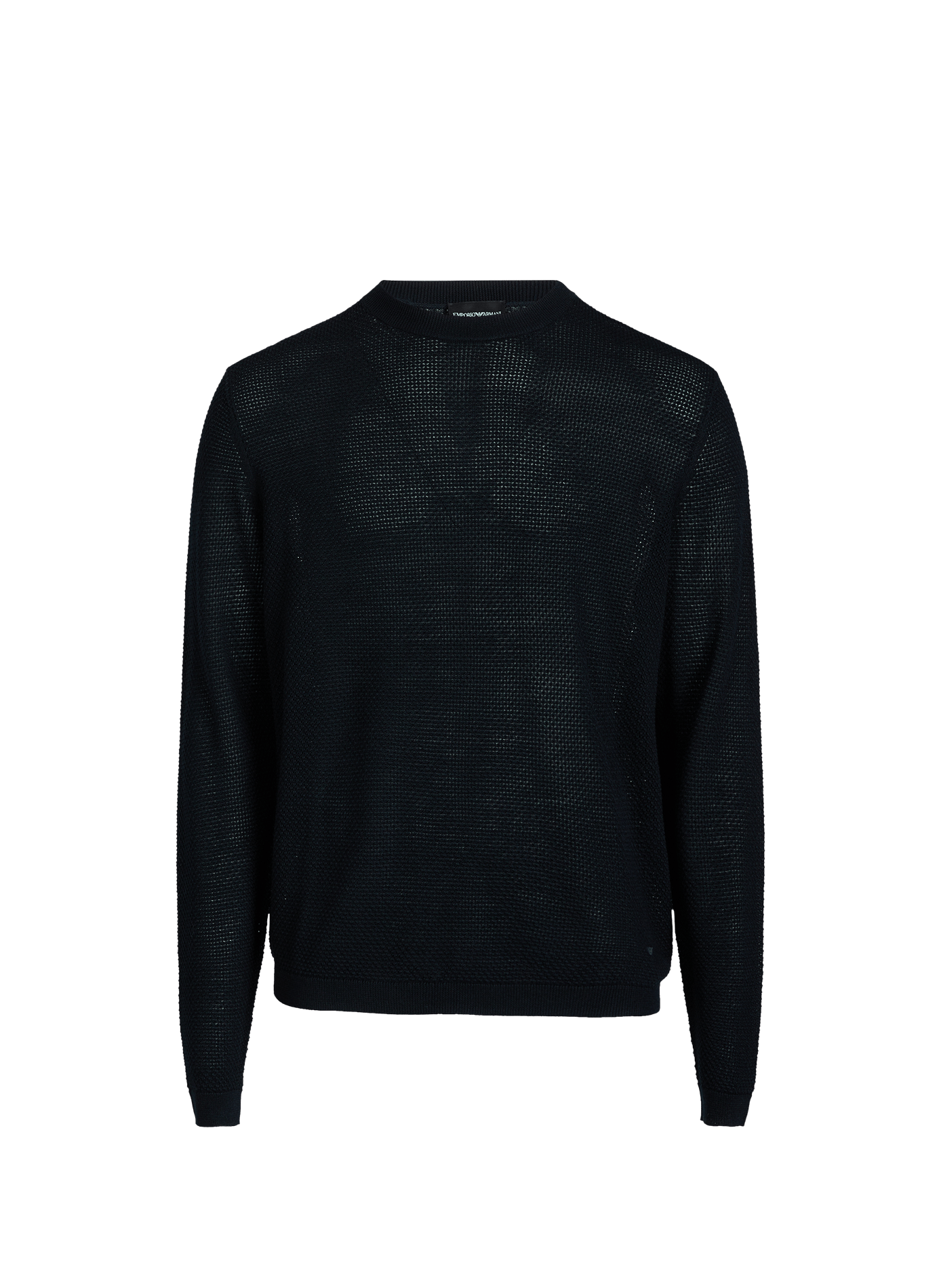 Pull mailles à col rond EMPORIO ARMANI Bleu