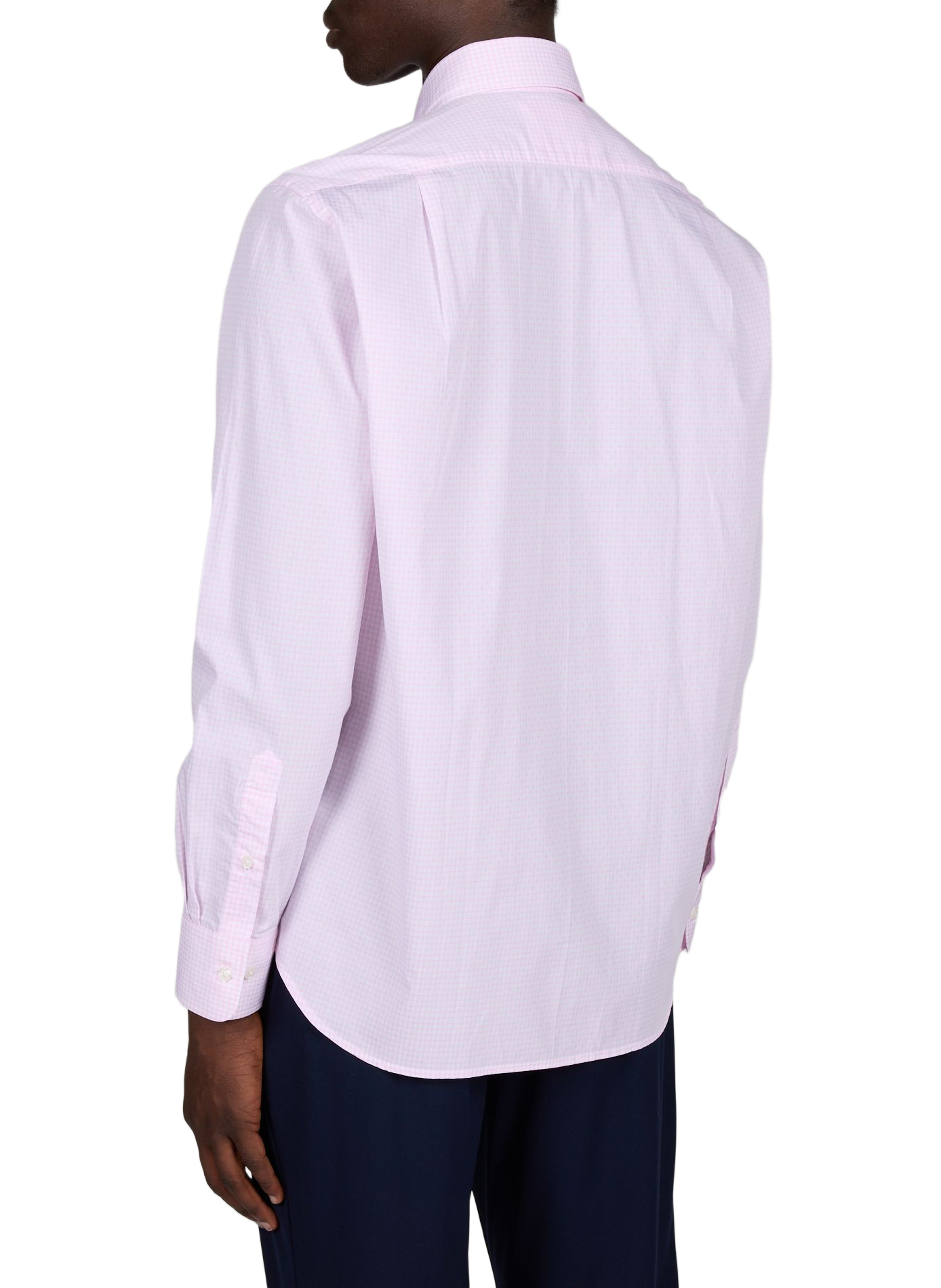 Chemise en coton dobby à carreaux EDEN PARK Rose